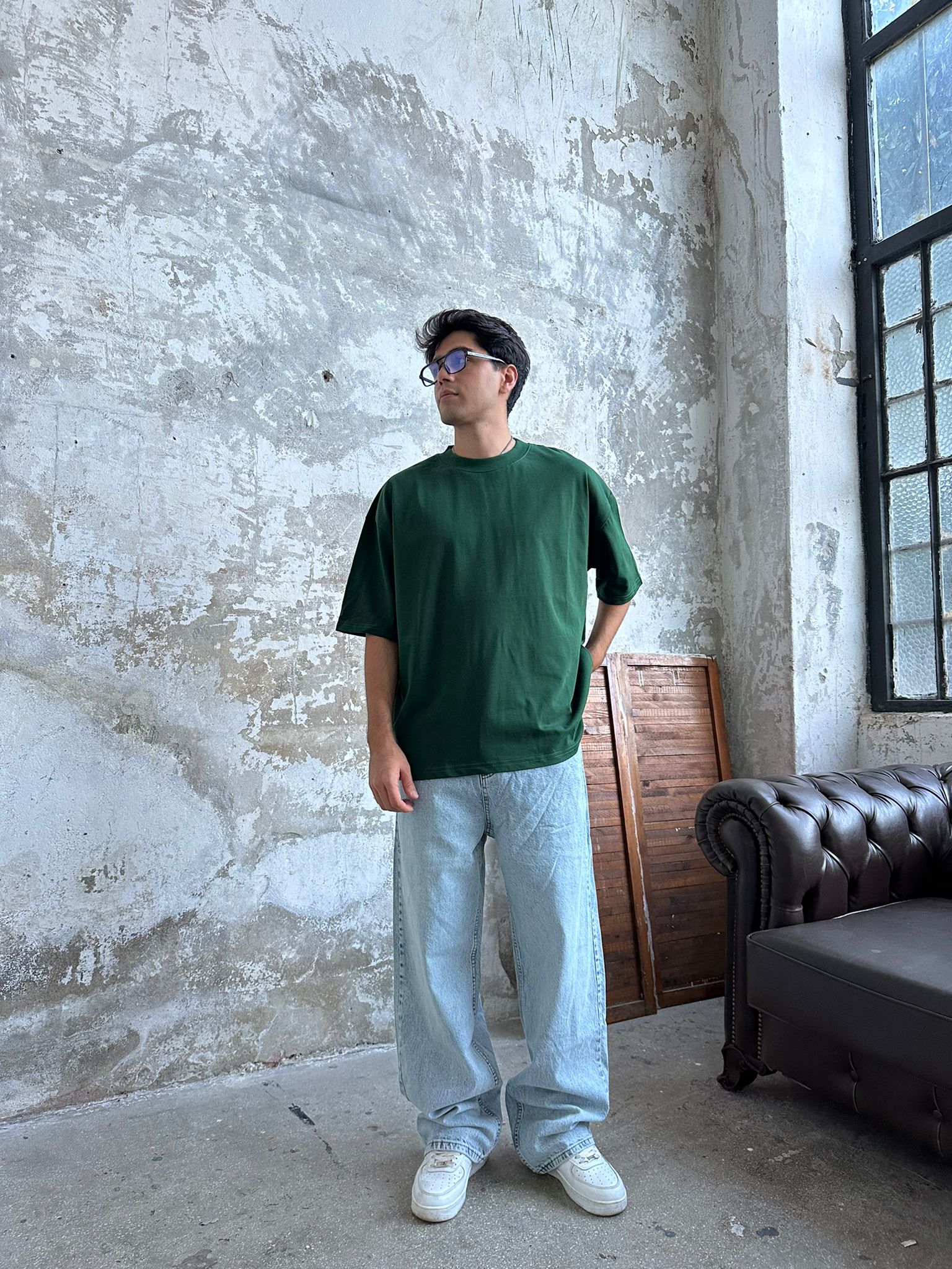 Znc Basıc Oversize T-Shirt - Bordo