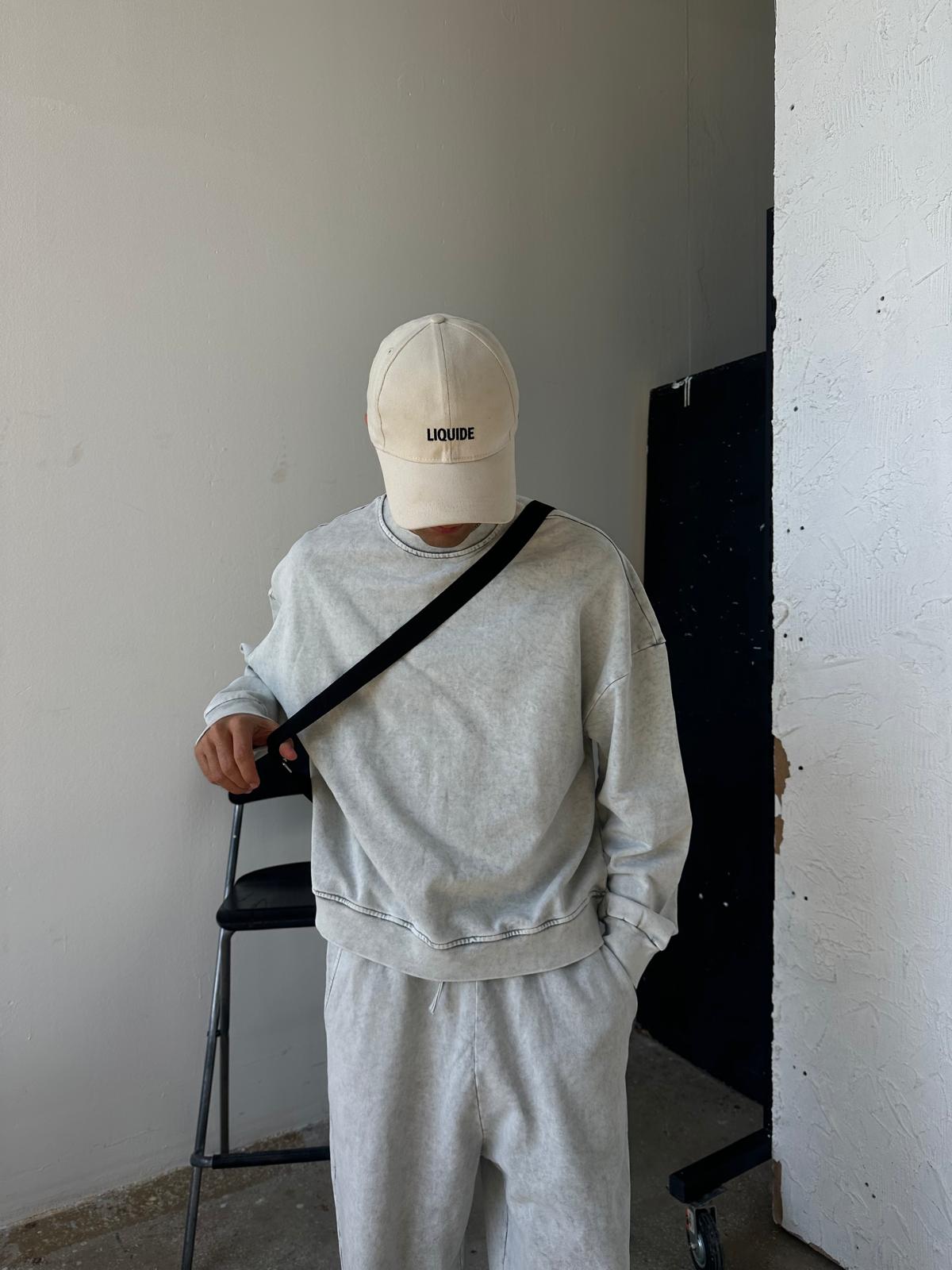 Washed Oversize Sweatshirt - Gri Melanj