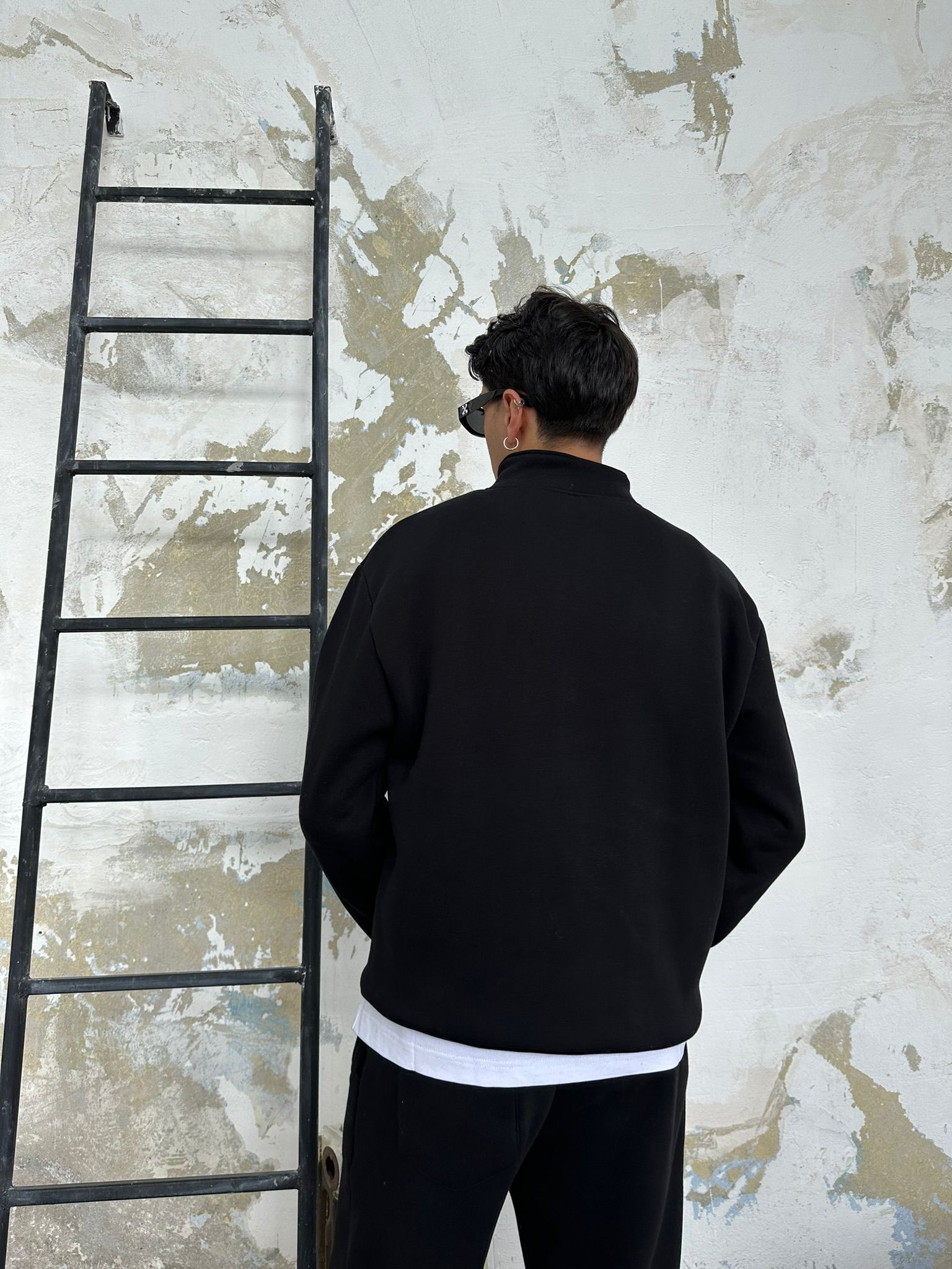 Base Eşofman Takımı Half Zip/Eşofman - Siyah