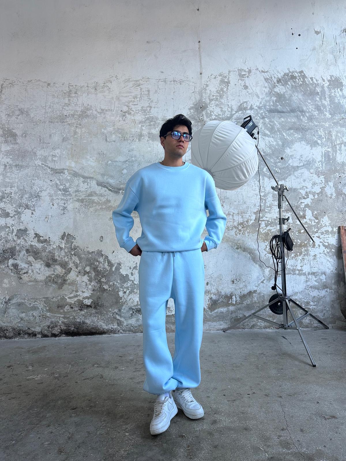 Vibe Eşofman Takımı Sweatshirt/Eşofman - Aura Mavi