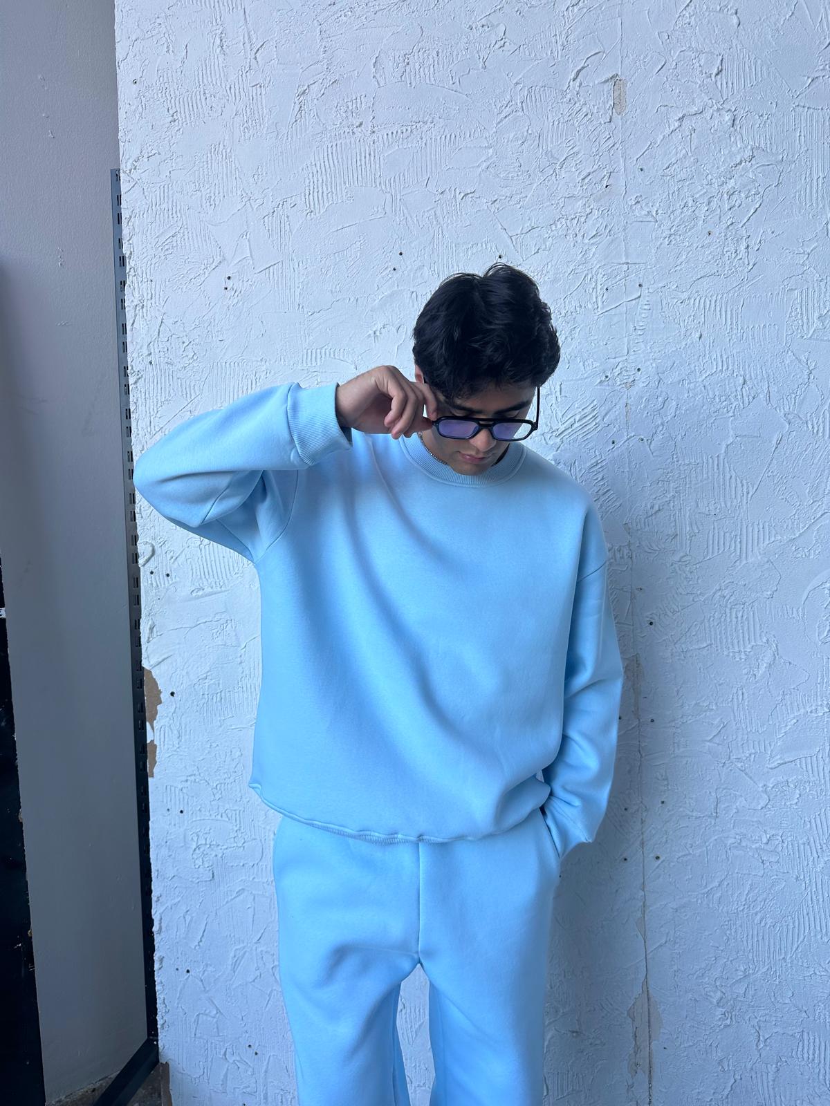 Vibe Eşofman Takımı Sweatshirt/Eşofman - Aura Mavi