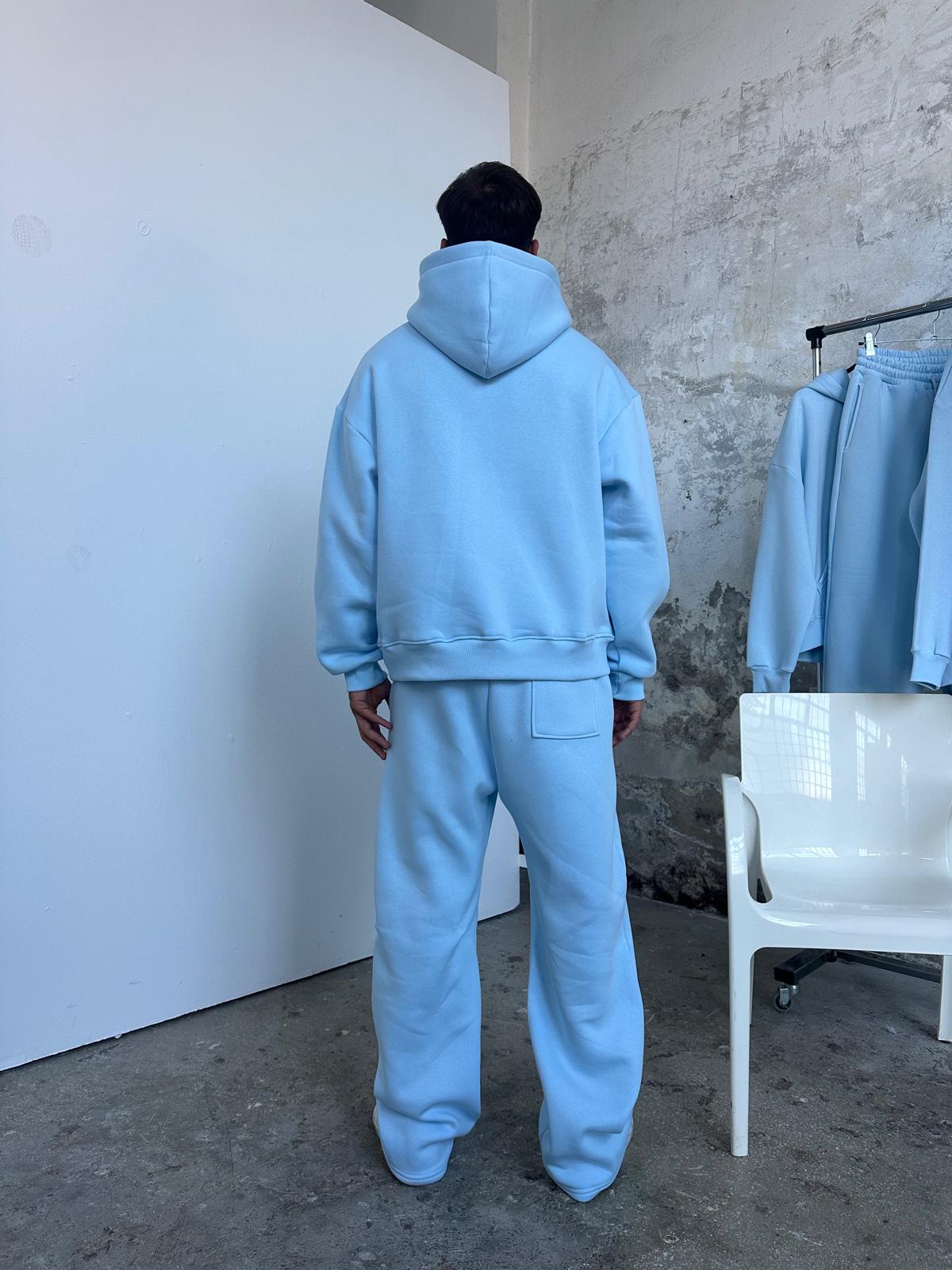 Essential Eşofman Takımı Hoodie/Eşofman - Aura Mavi