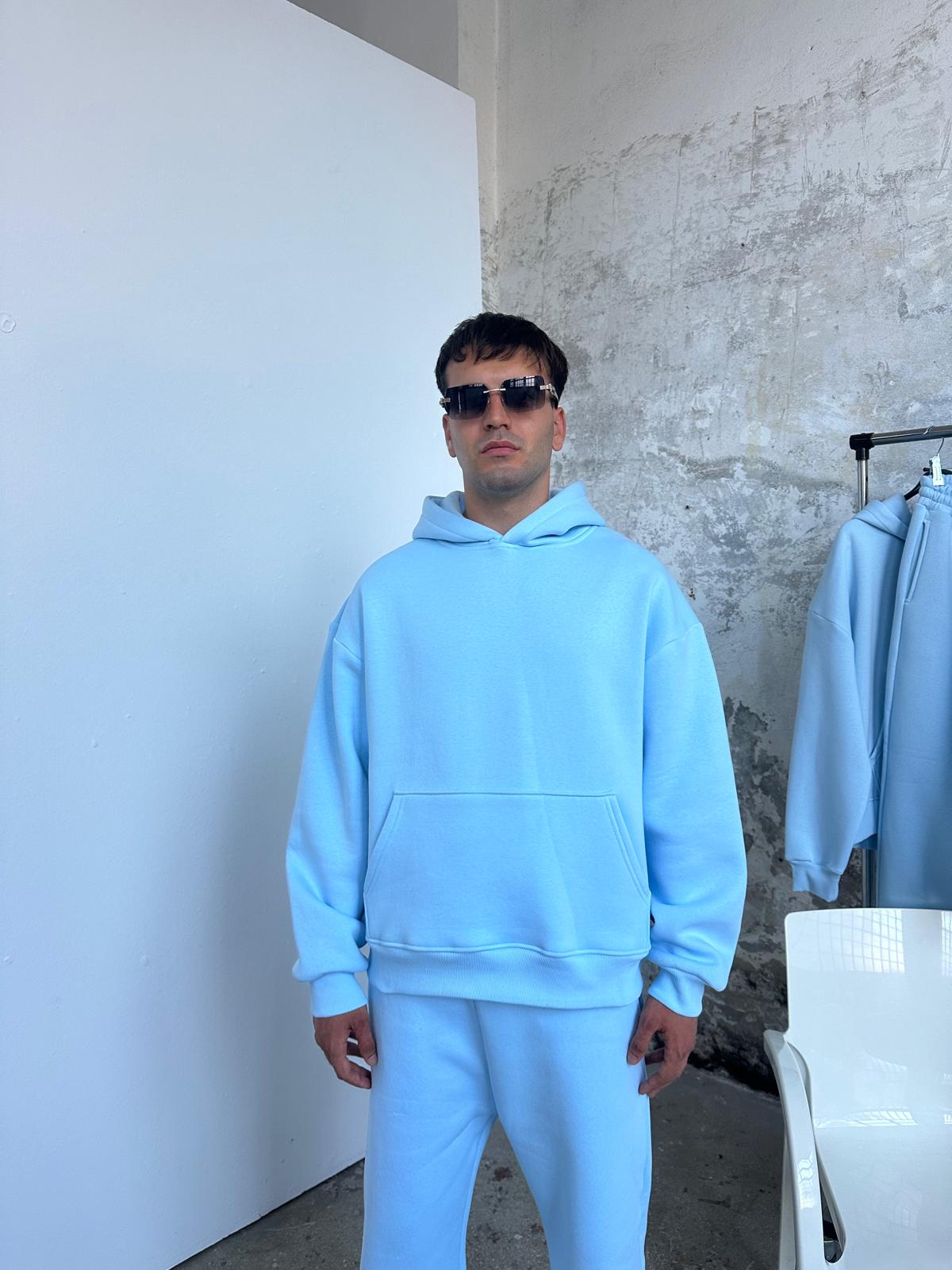 Essential Eşofman Takımı Hoodie/Eşofman - Aura Mavi