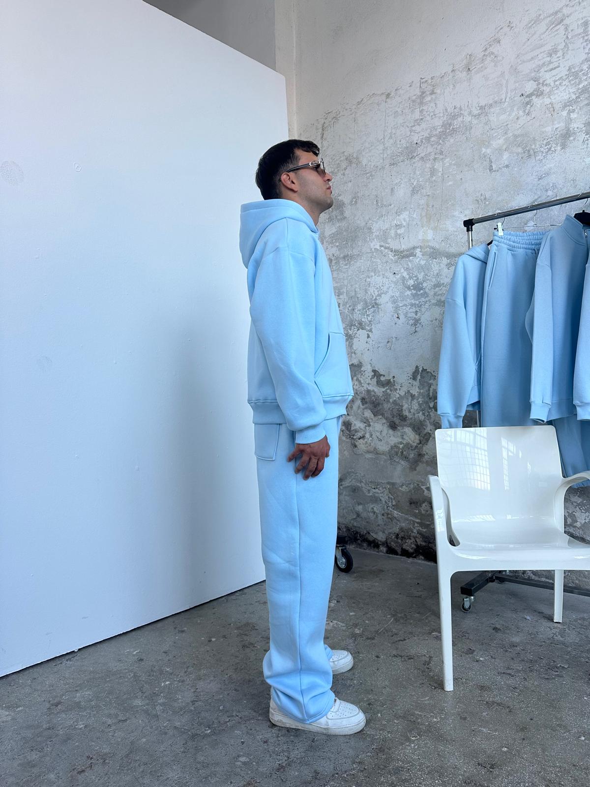 Essential Eşofman Takımı Hoodie/Eşofman - Aura Mavi