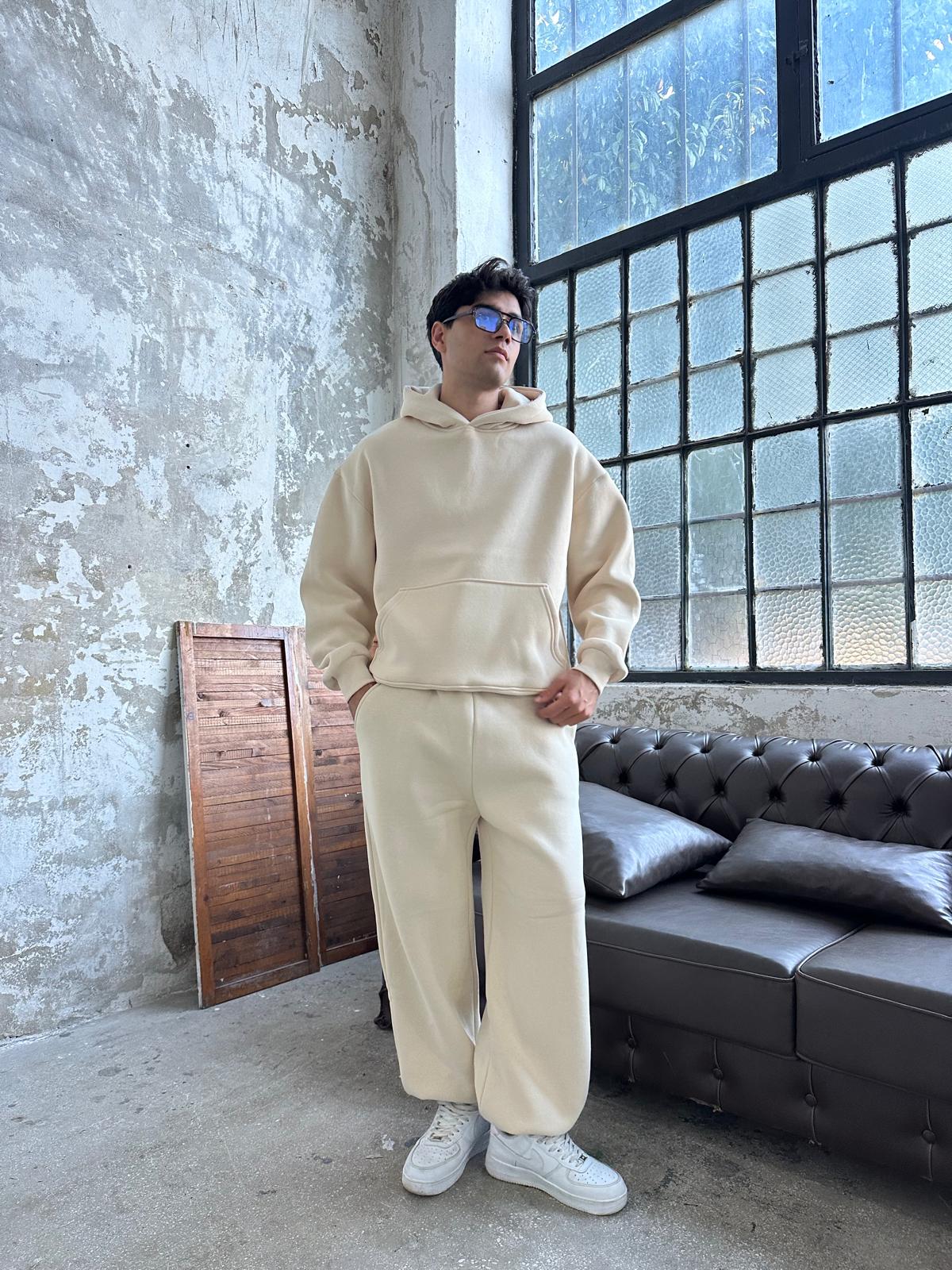 Essential Eşofman Takımı Hoodie/Eşofman - Bej