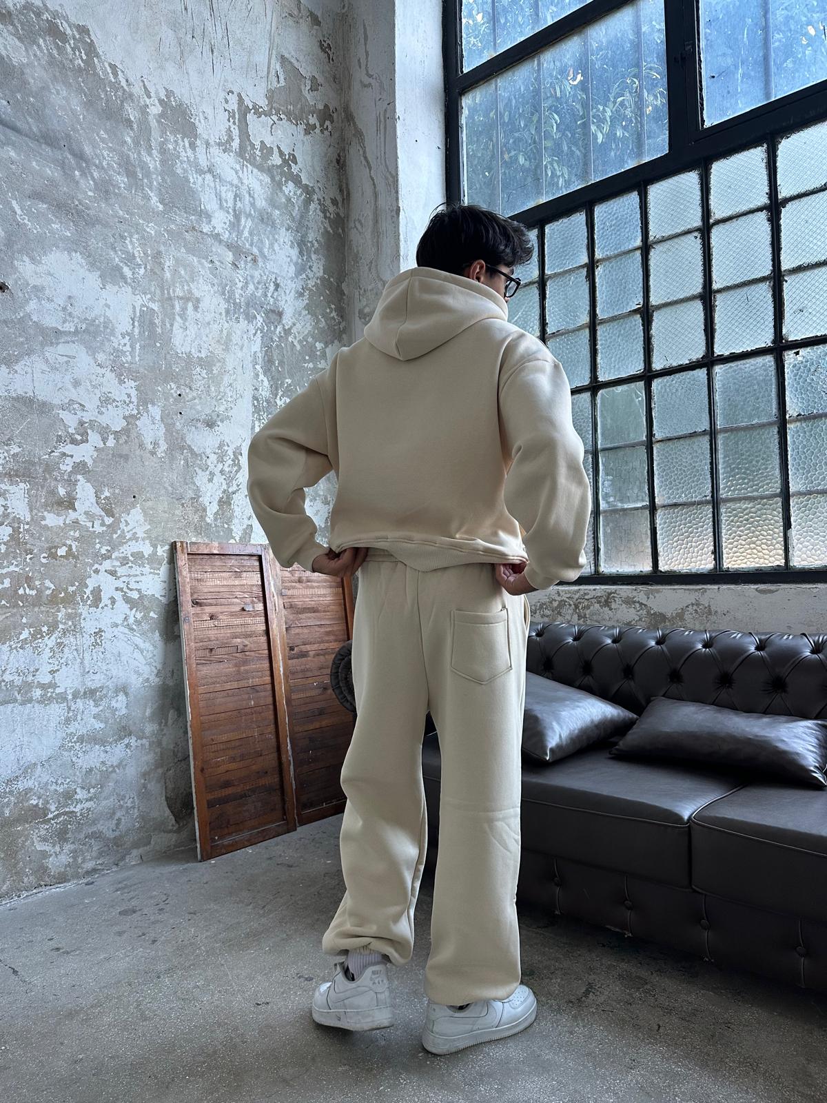 Essential Eşofman Takımı Hoodie/Eşofman - Bej