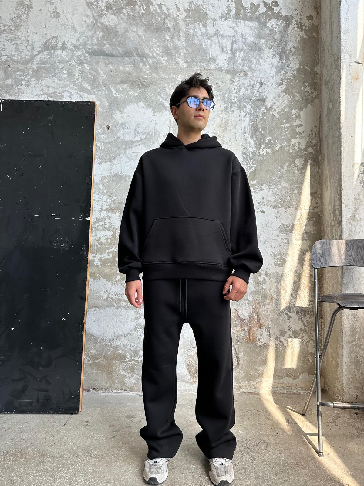 Essential Eşofman Takımı Hoodie/Eşofman - Siyah