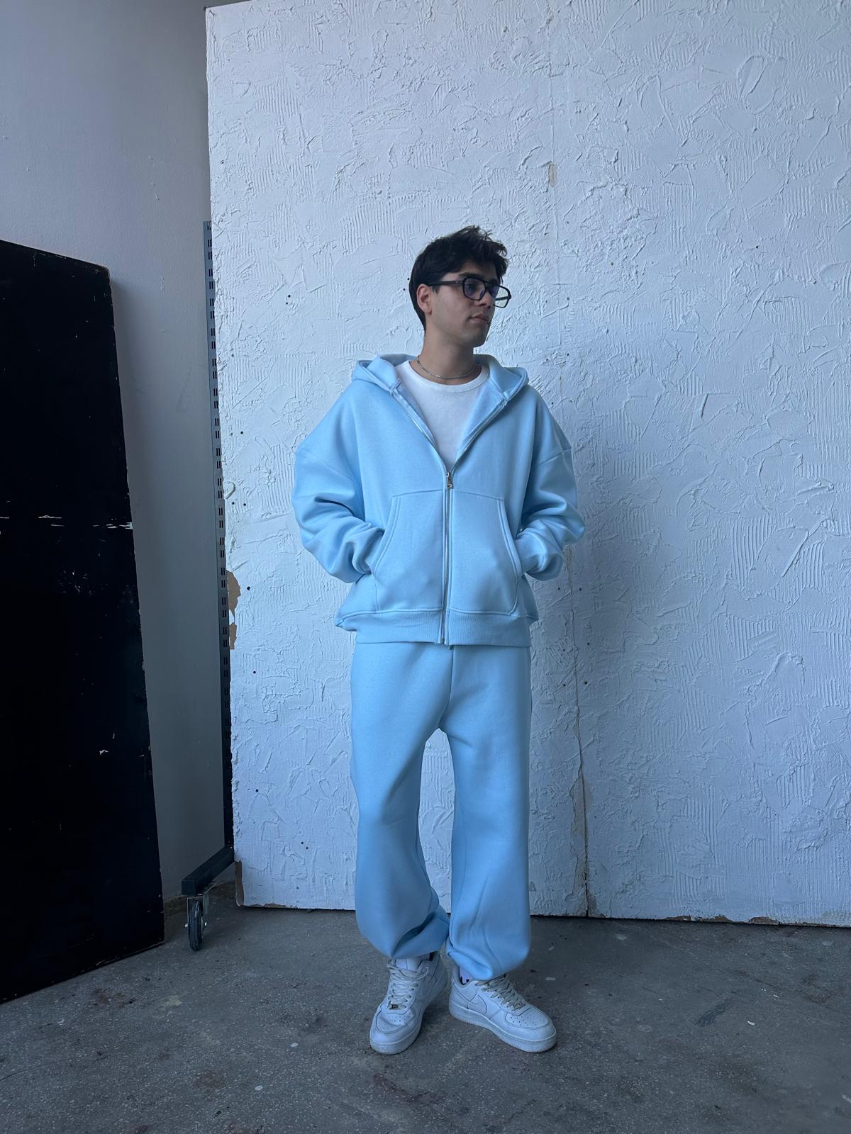 Form Eşofman Takımı Zip/Eşofman - Aura Mavi