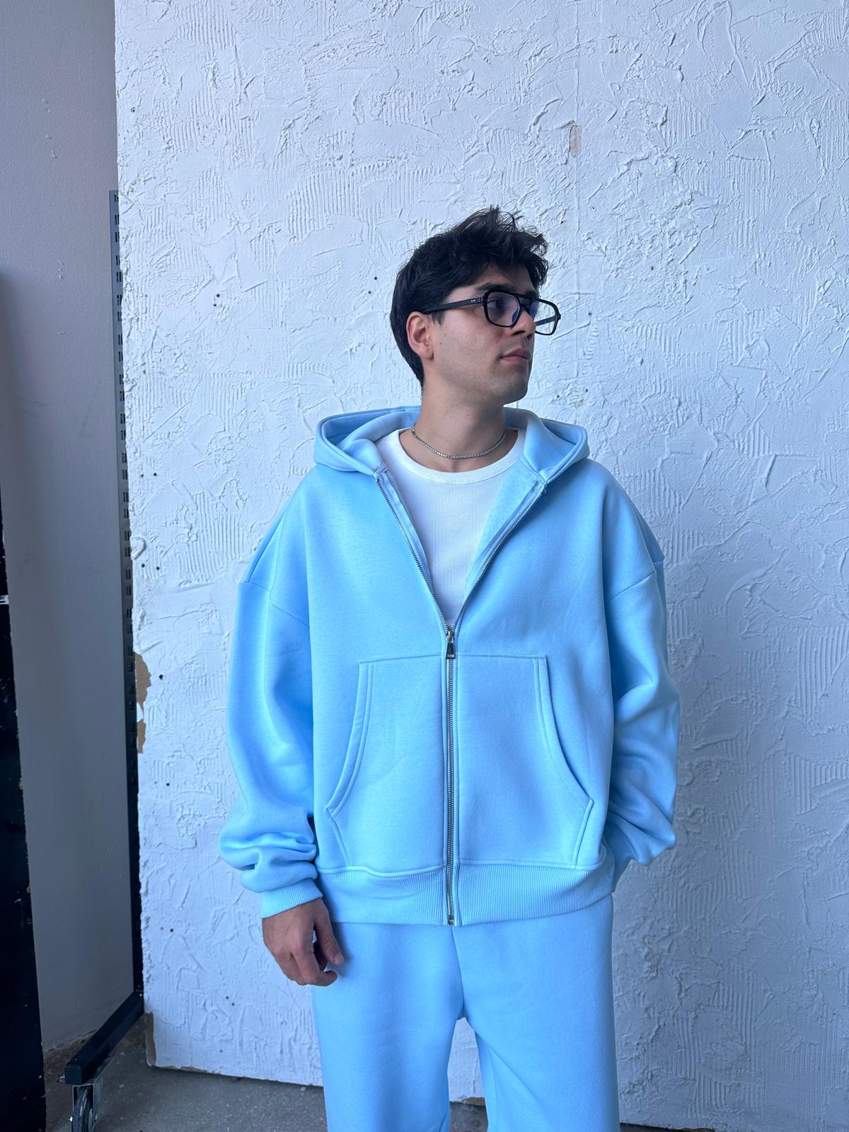 Form Eşofman Takımı Zip/Eşofman - Aura Mavi