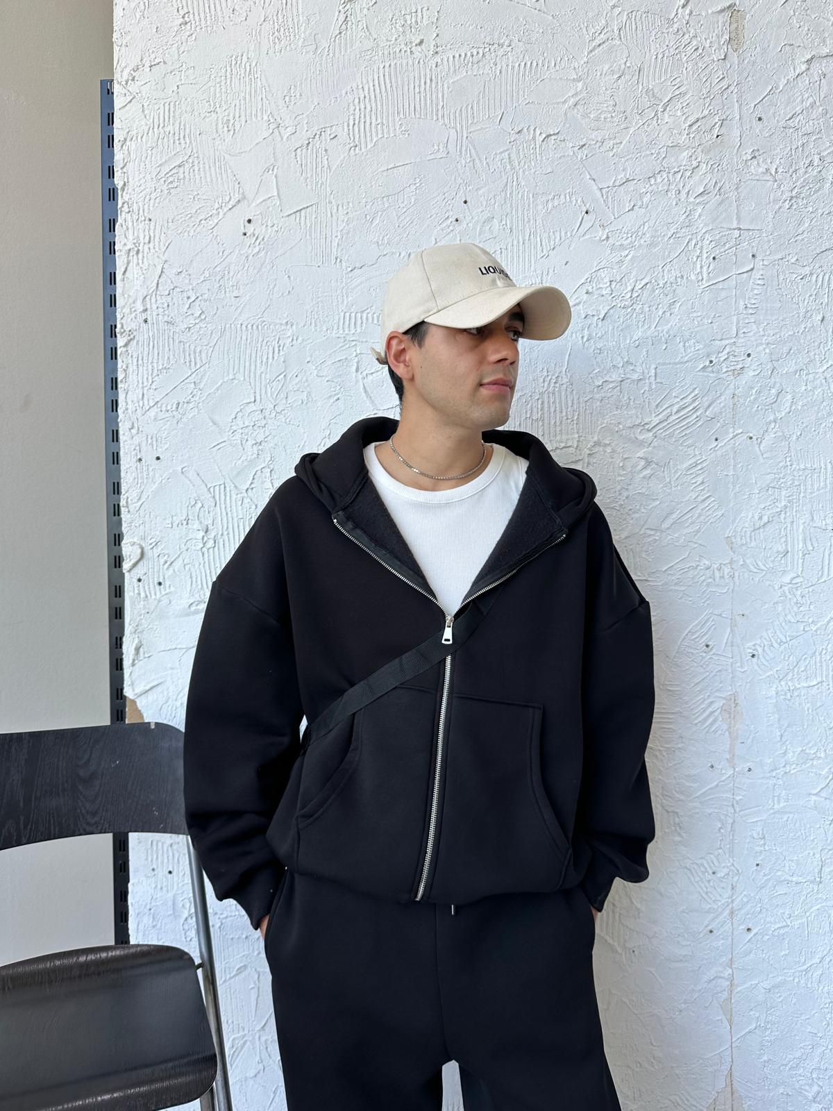 Form Eşofman Takımı Zip/Eşofman - Siyah