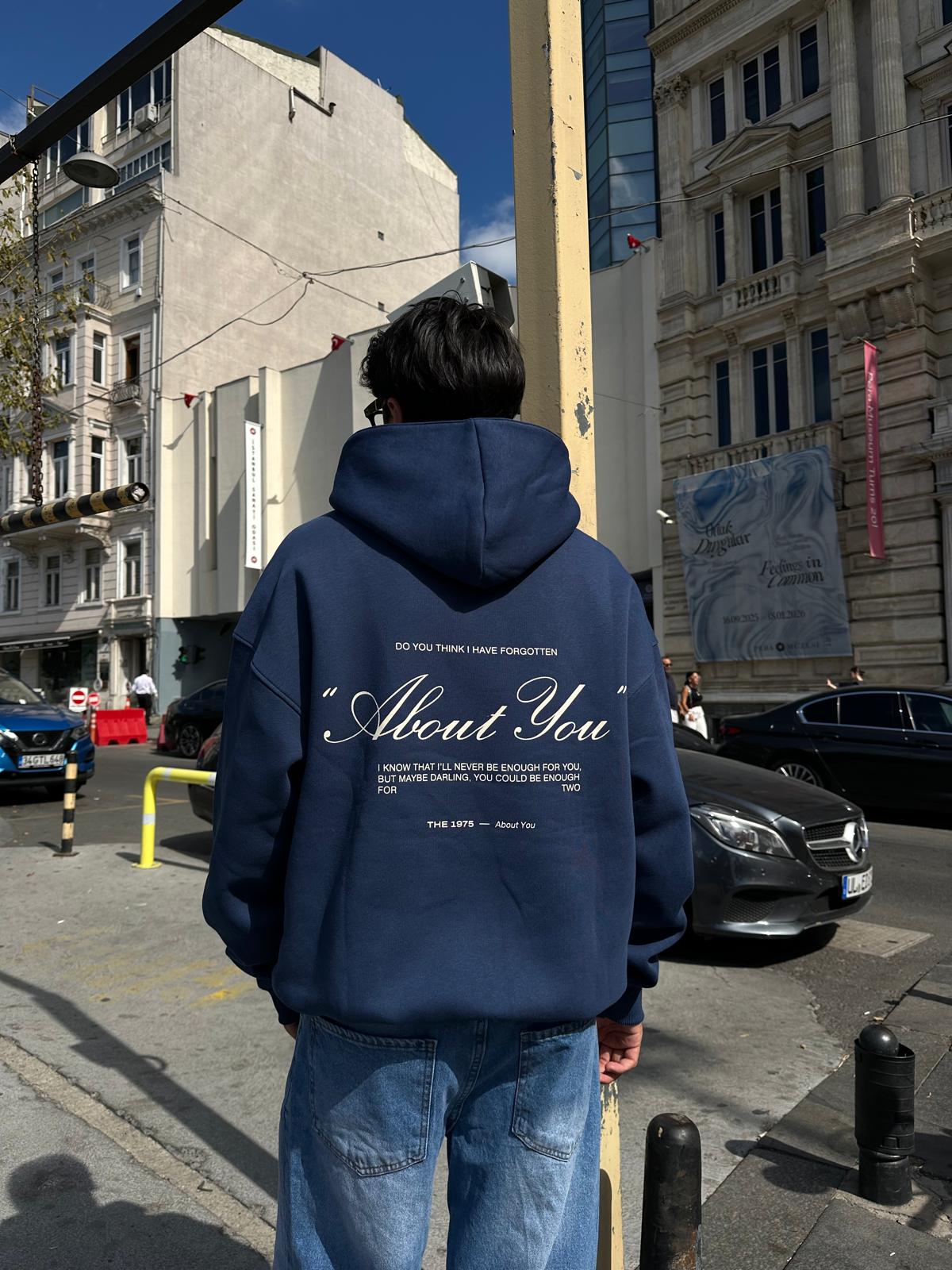About You Oversize Hoodie - Lacivert