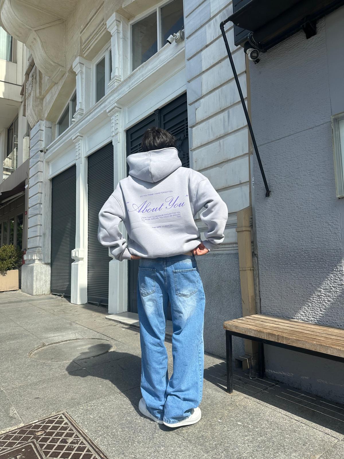 About You Oversize Hoodie - Füme