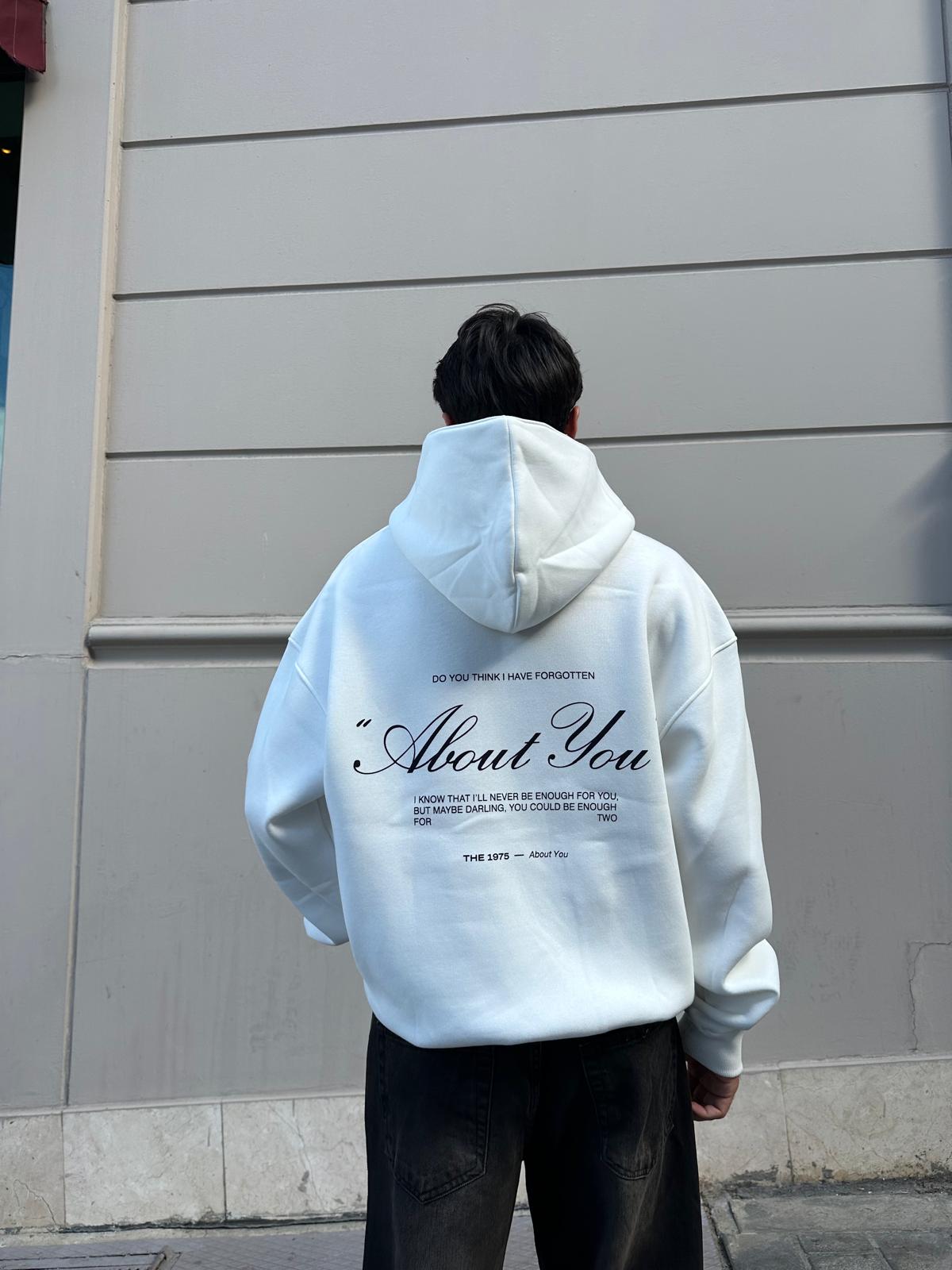About You Oversize Hoodie - Beyaz