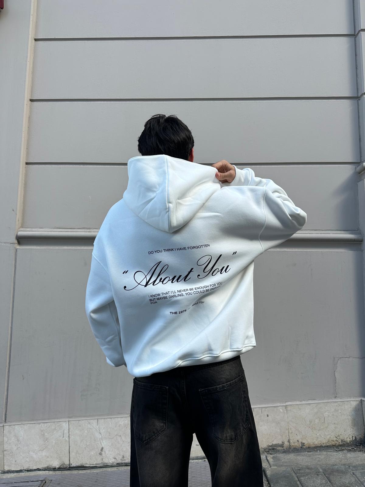 About You Oversize Hoodie - Beyaz