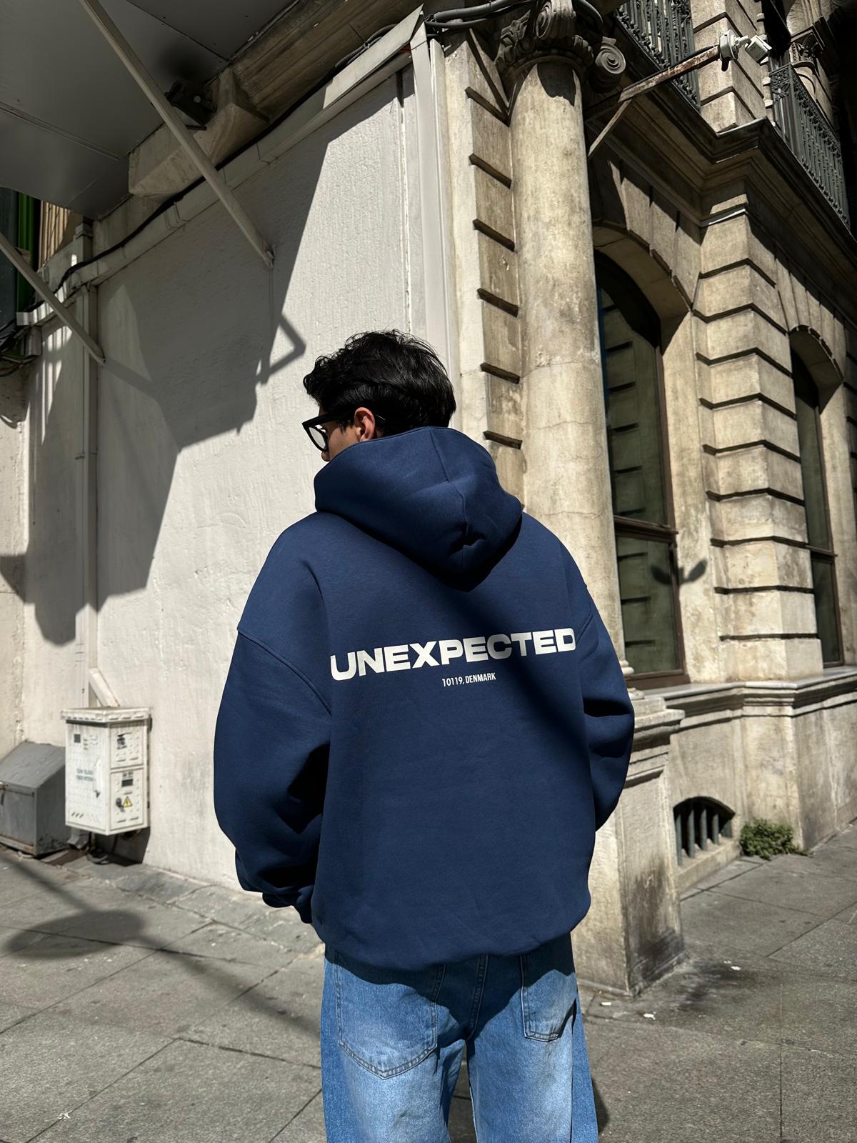 Unexpected Denmark Oversize Hoodie - Lacivert