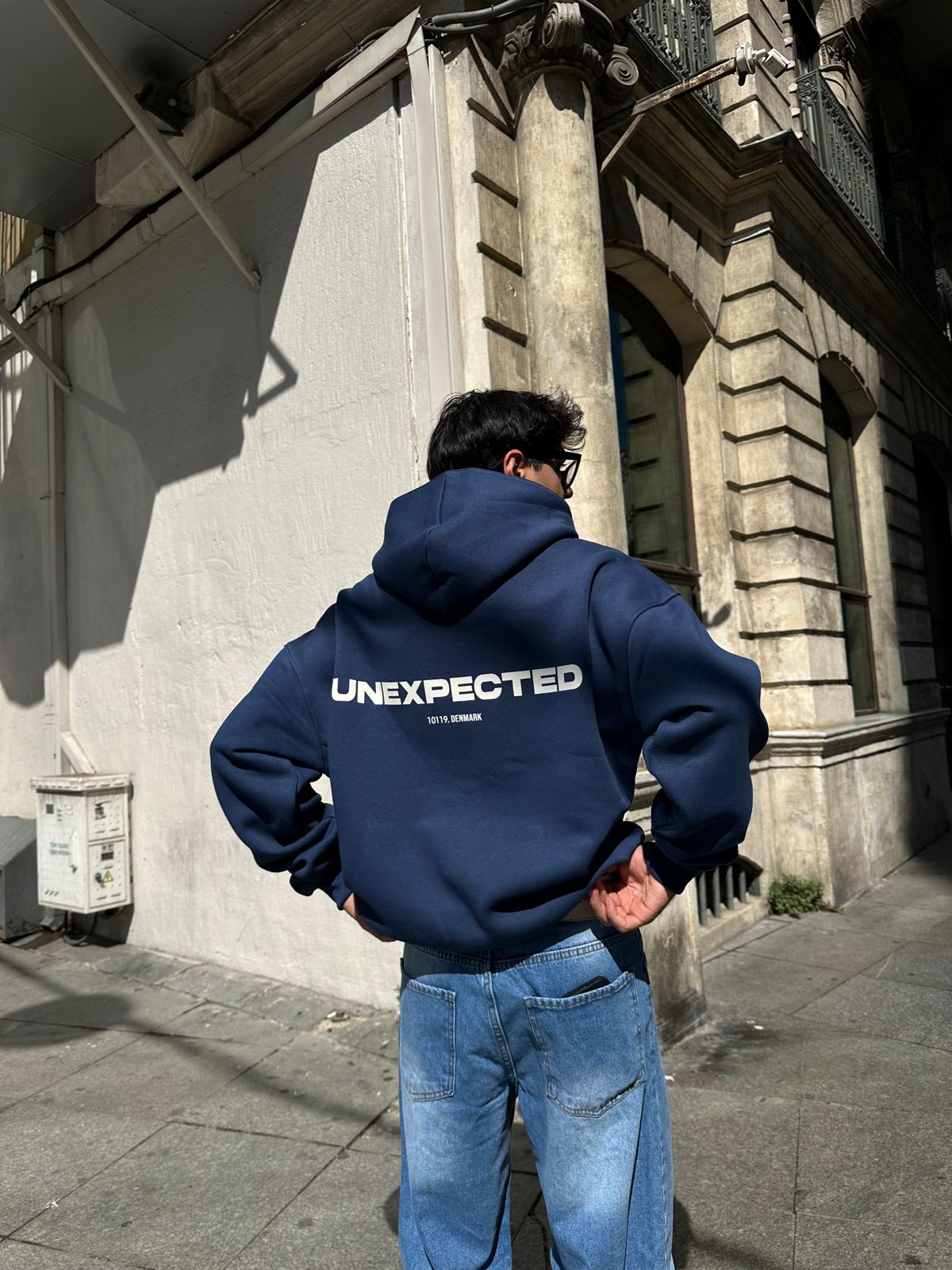 Unexpected Denmark Oversize Hoodie - Lacivert