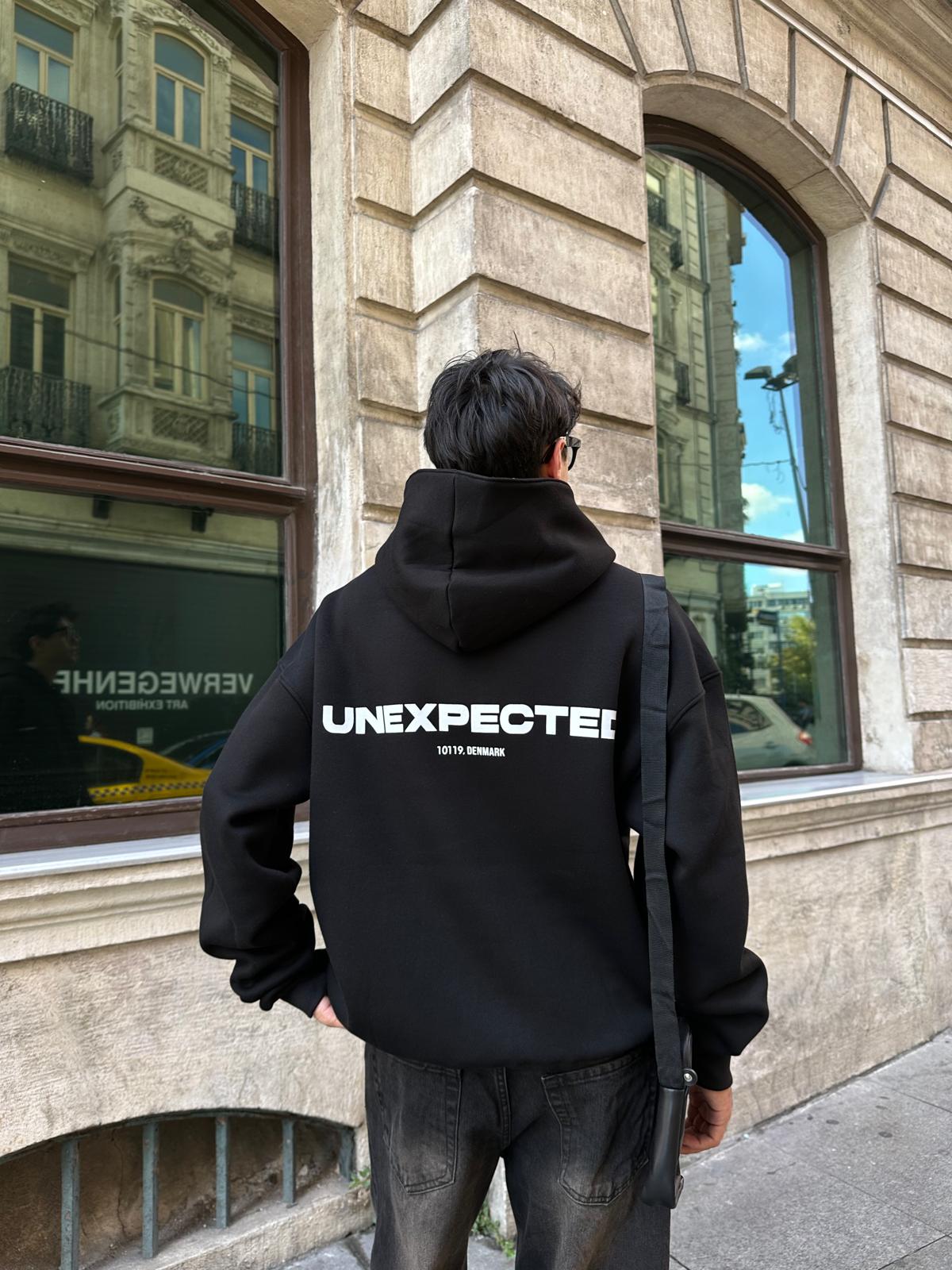 Unexpected Denmark Oversize Hoodie - Siyah