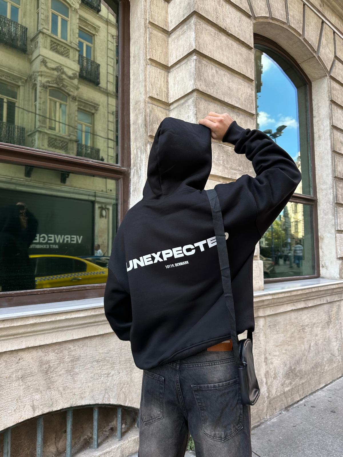 Unexpected Denmark Oversize Hoodie - Siyah