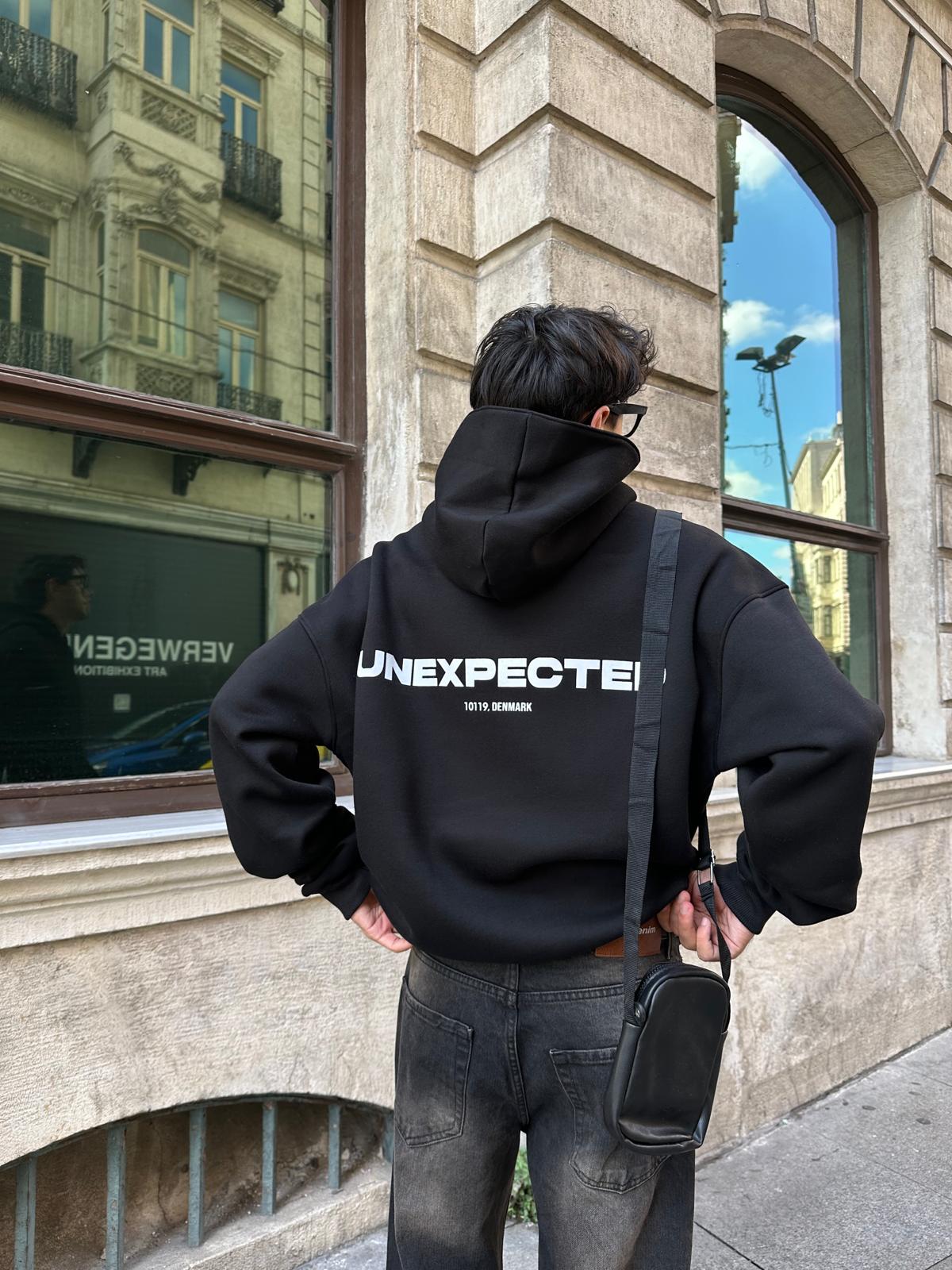 Unexpected Denmark Oversize Hoodie - Siyah