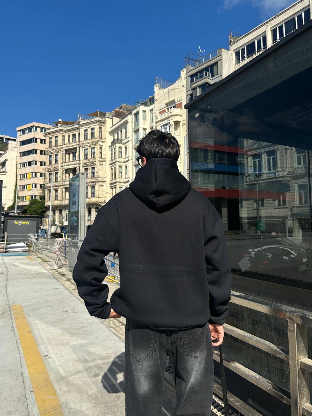 Harvard Oversize Hoodie - Lacivert