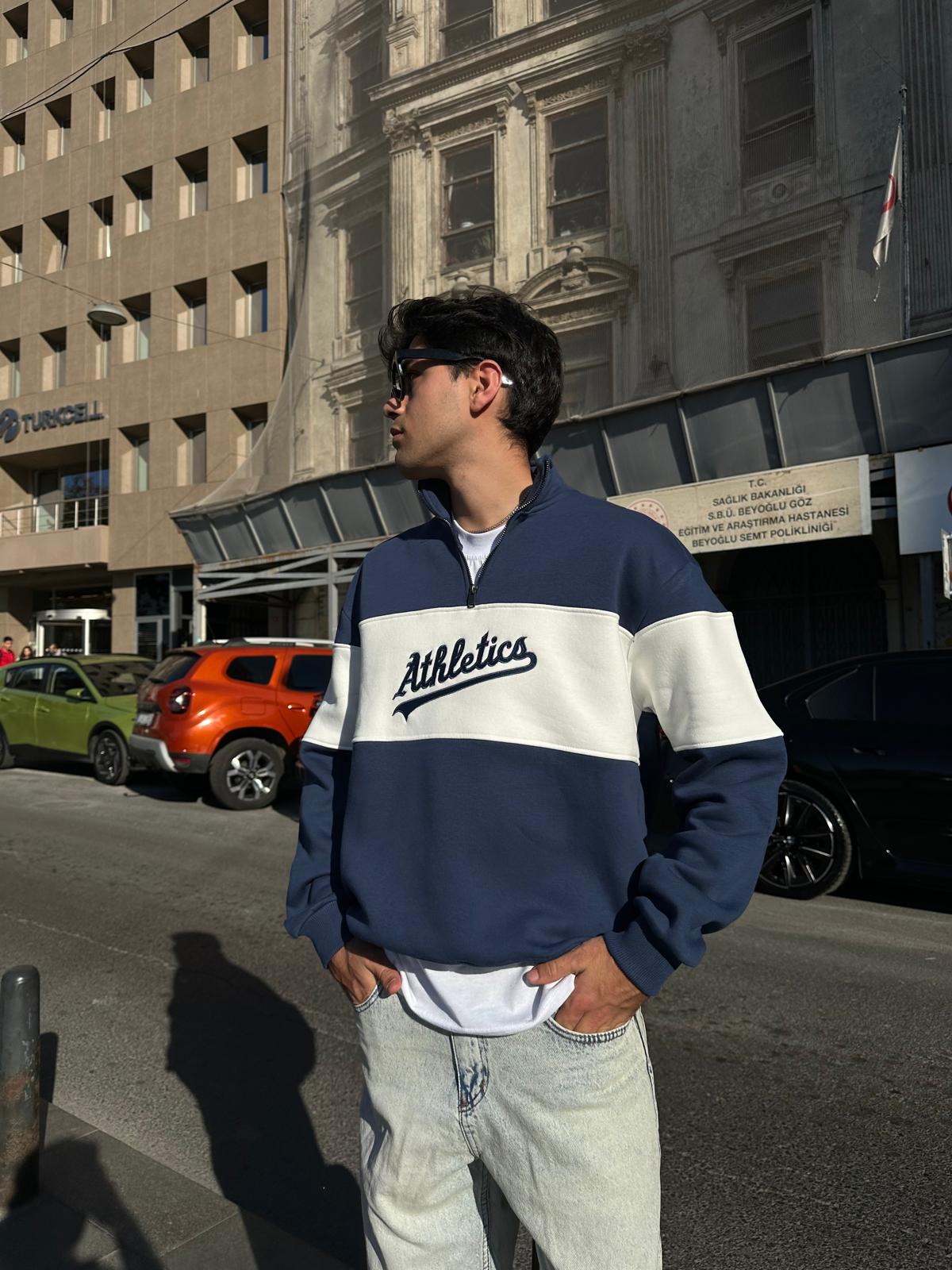 Athletics Half Zip - Lacivert