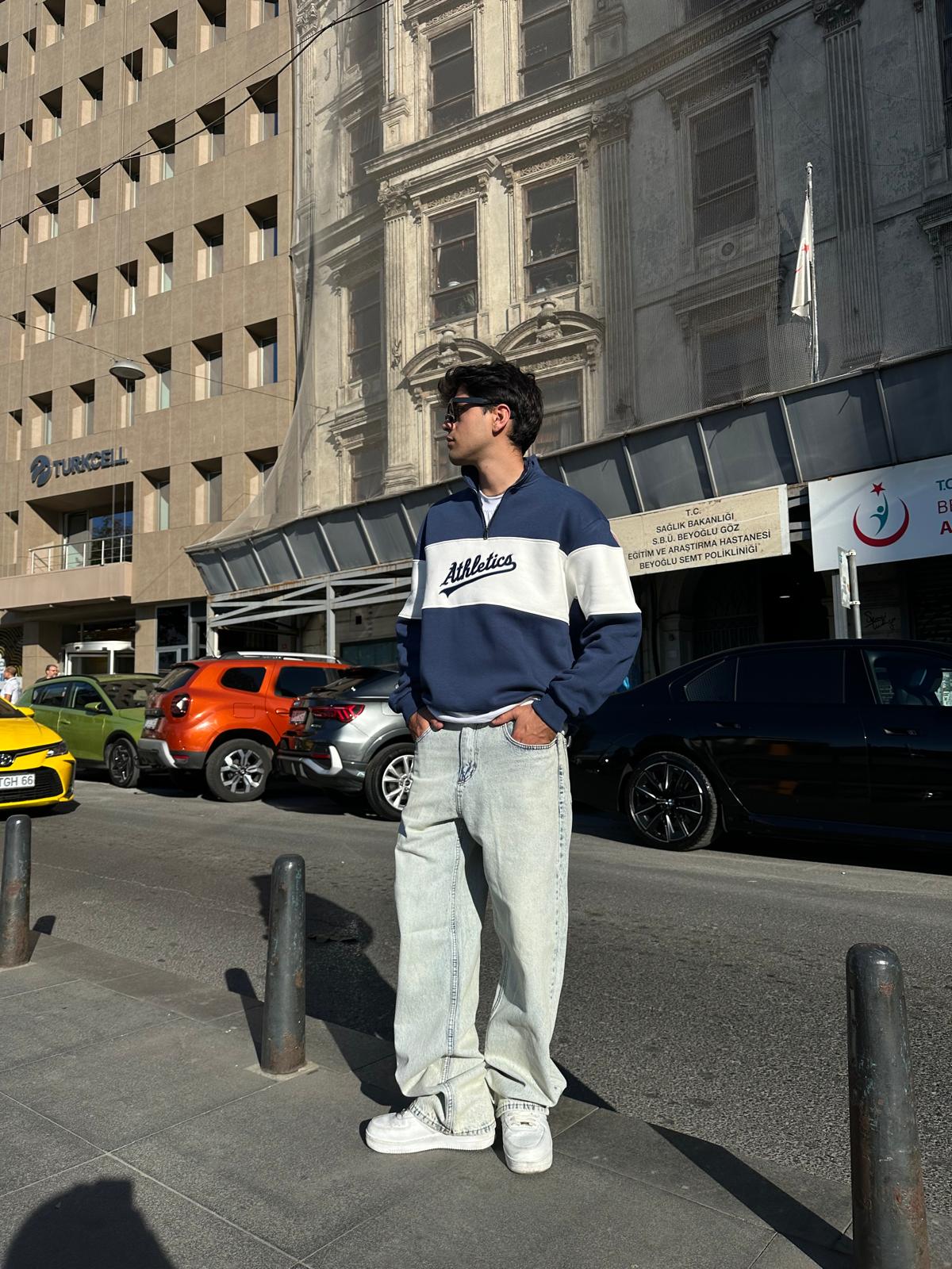Athletics Half Zip - Lacivert
