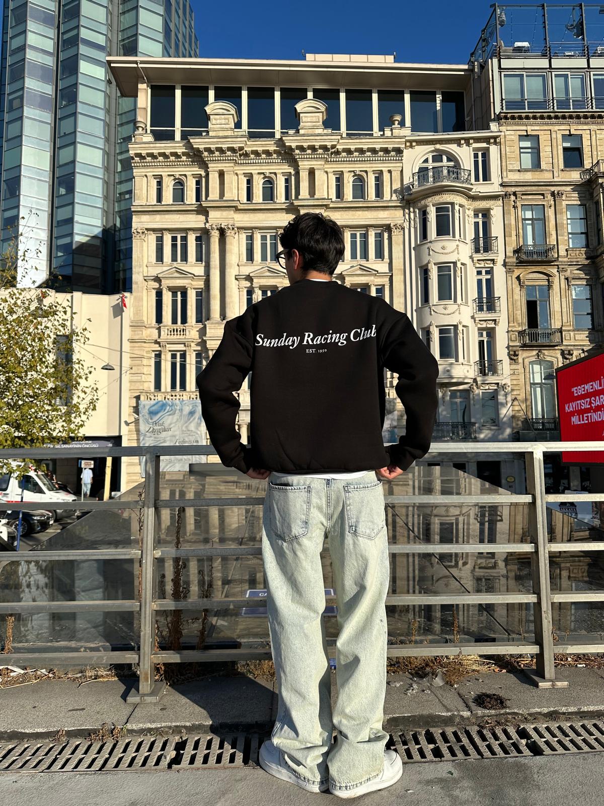 Sunday Racing Club Sweatshirt - Siyah