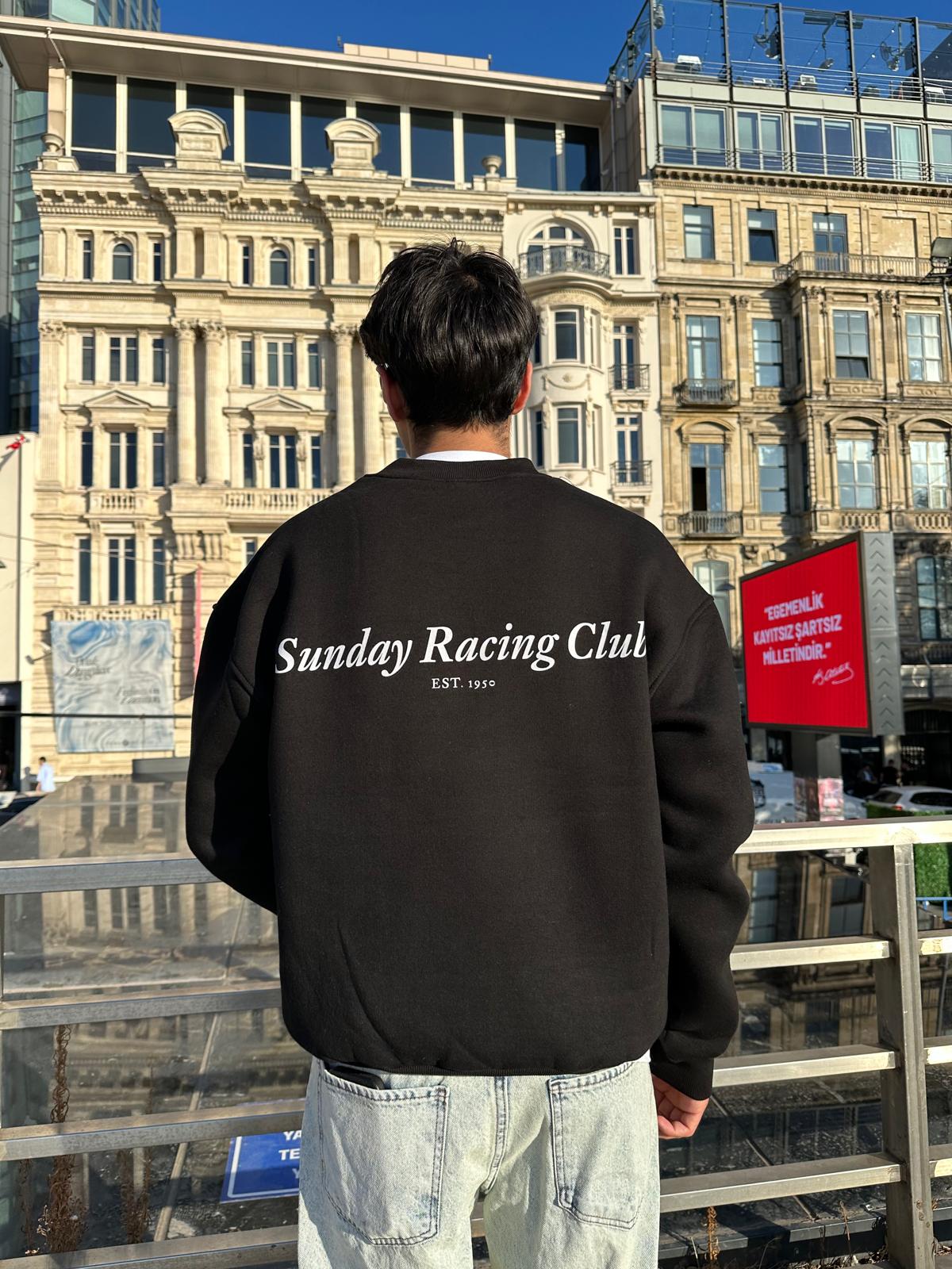 Sunday Racing Club Sweatshirt - Siyah