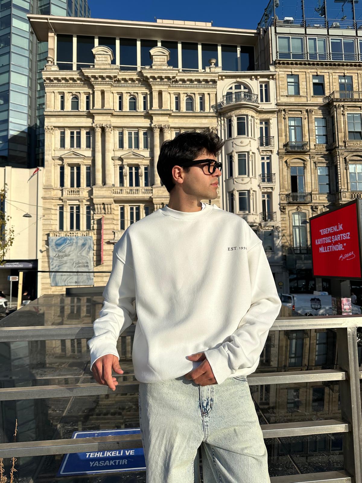 Sunday Racing Club Sweatshirt - Beyaz