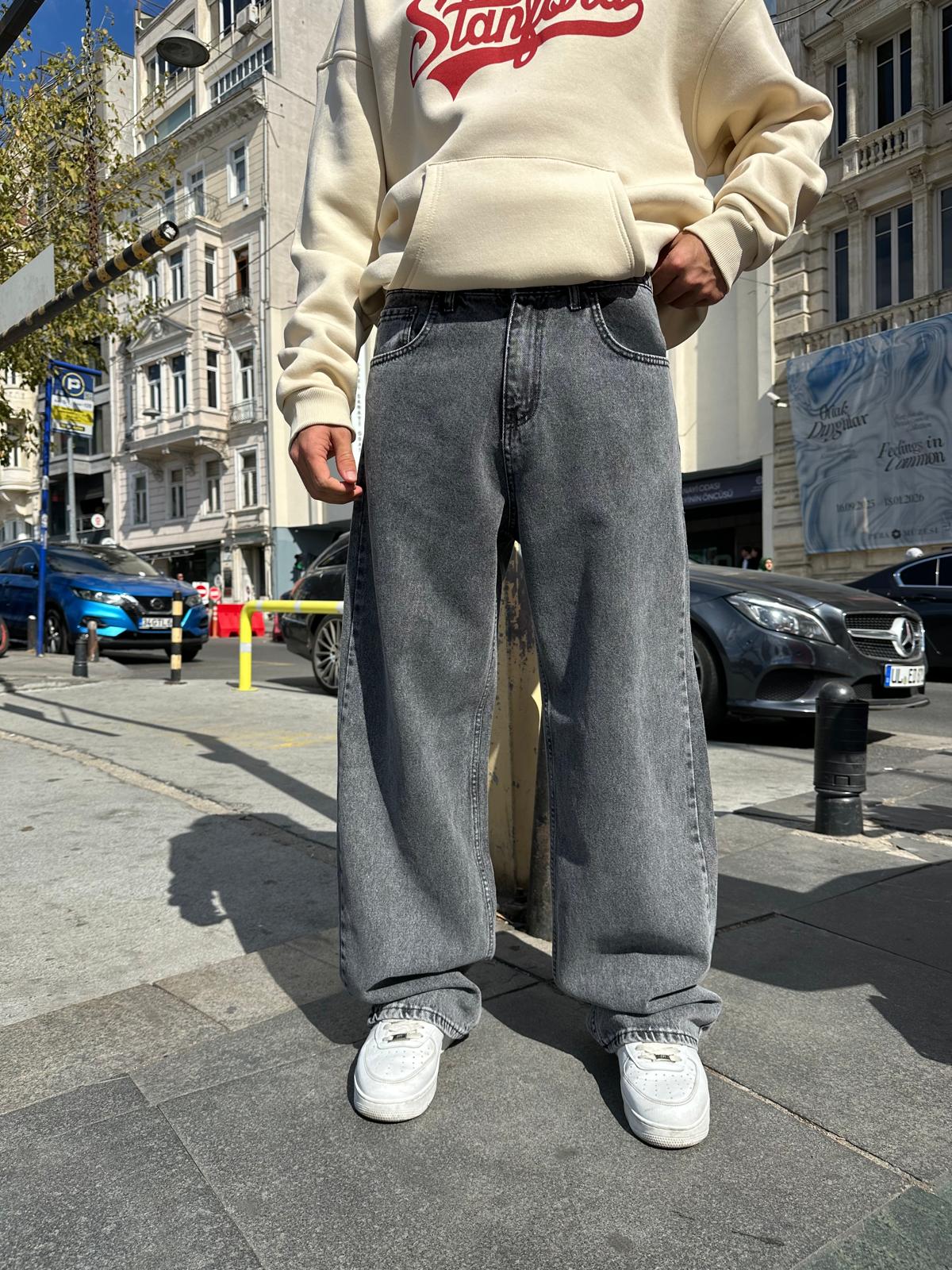 Washed Baggy Alx Pantolon - Füme