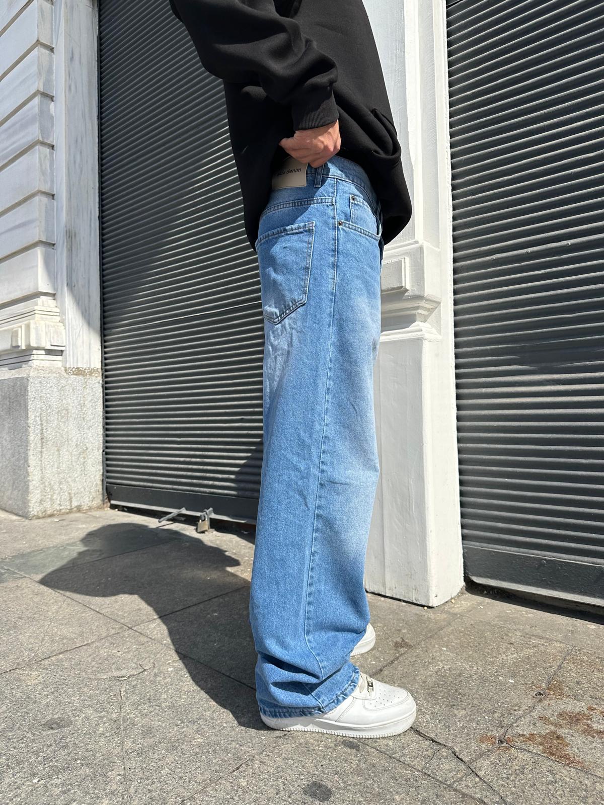 Washed Wıde Collections Baggy Pantolon Alx - Mavi