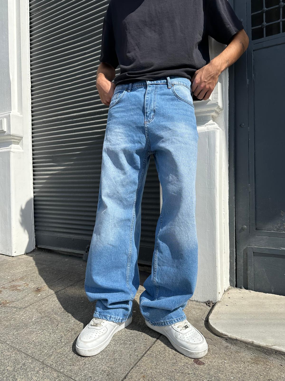 Washed Wıde Collections Baggy Pantolon Alx - Mavi