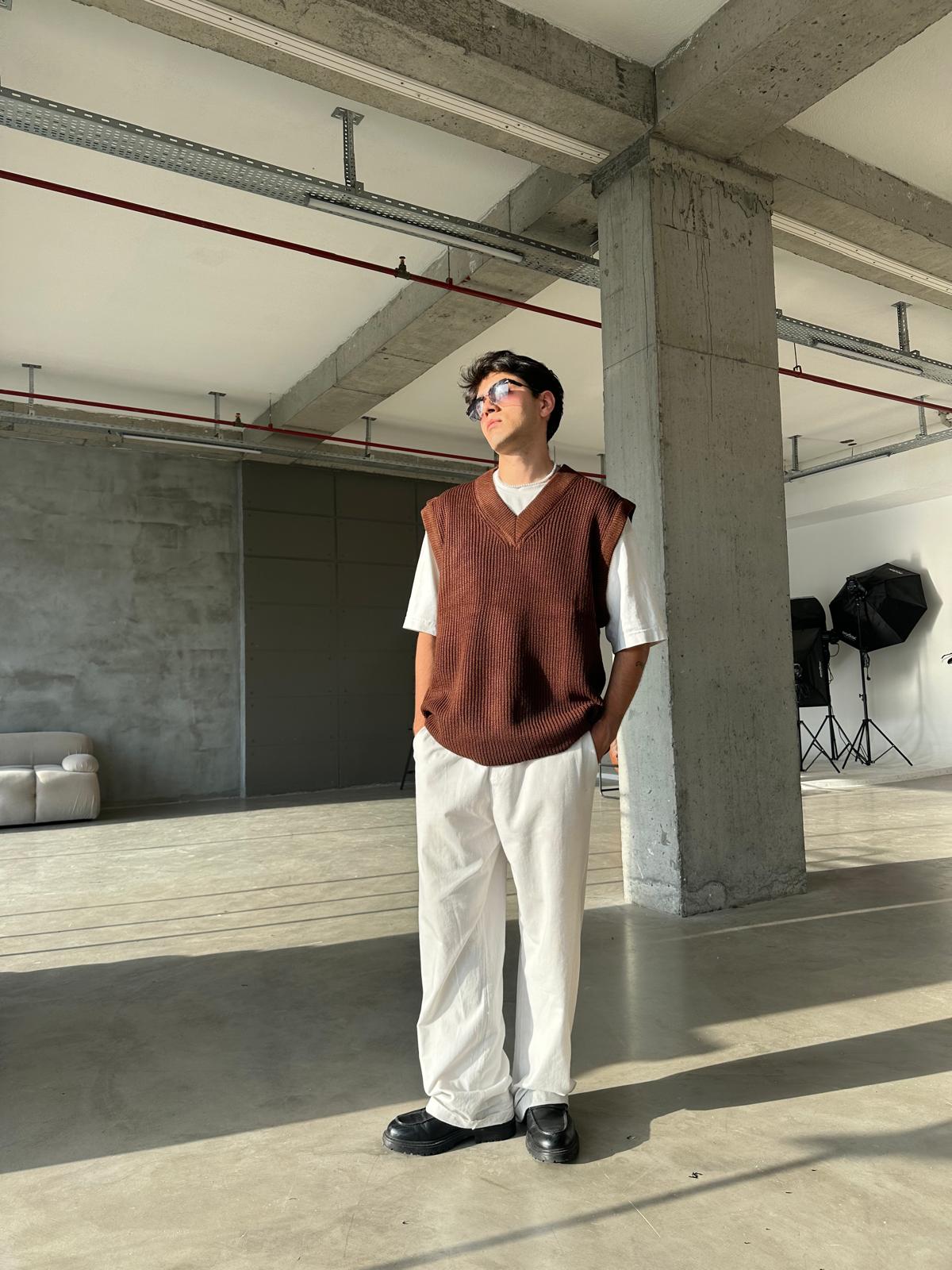 Urban Triko Basic Süveter - Kahve