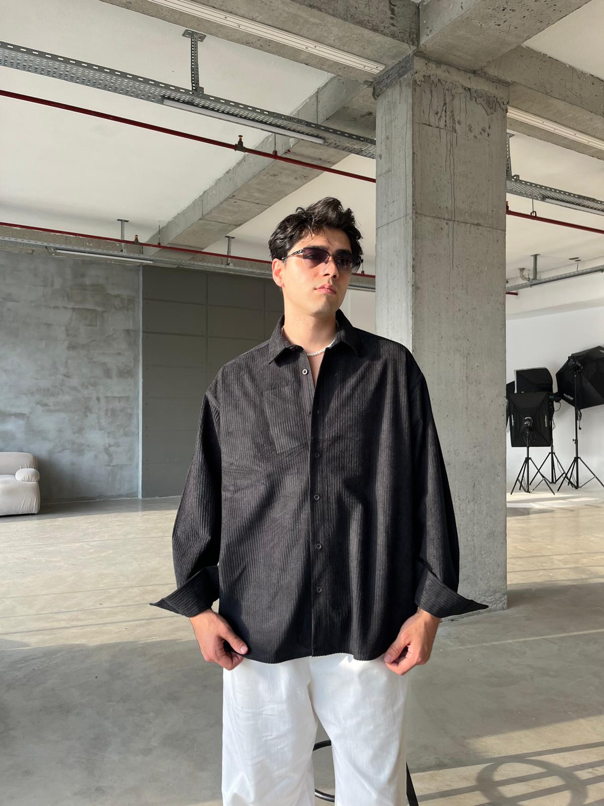 Kadife Oversize Premium Gömlek