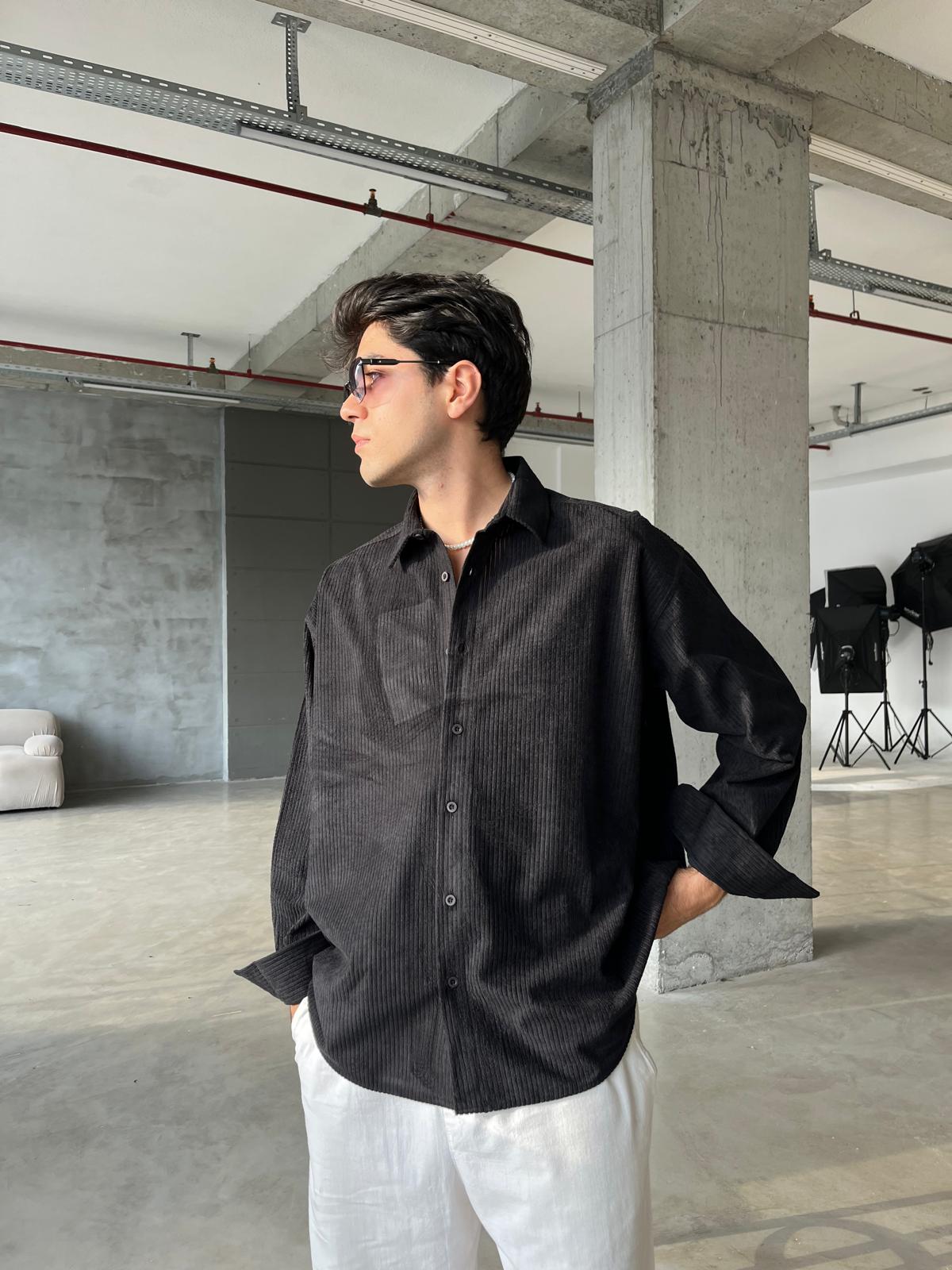 Kadife Oversize Premium Gömlek