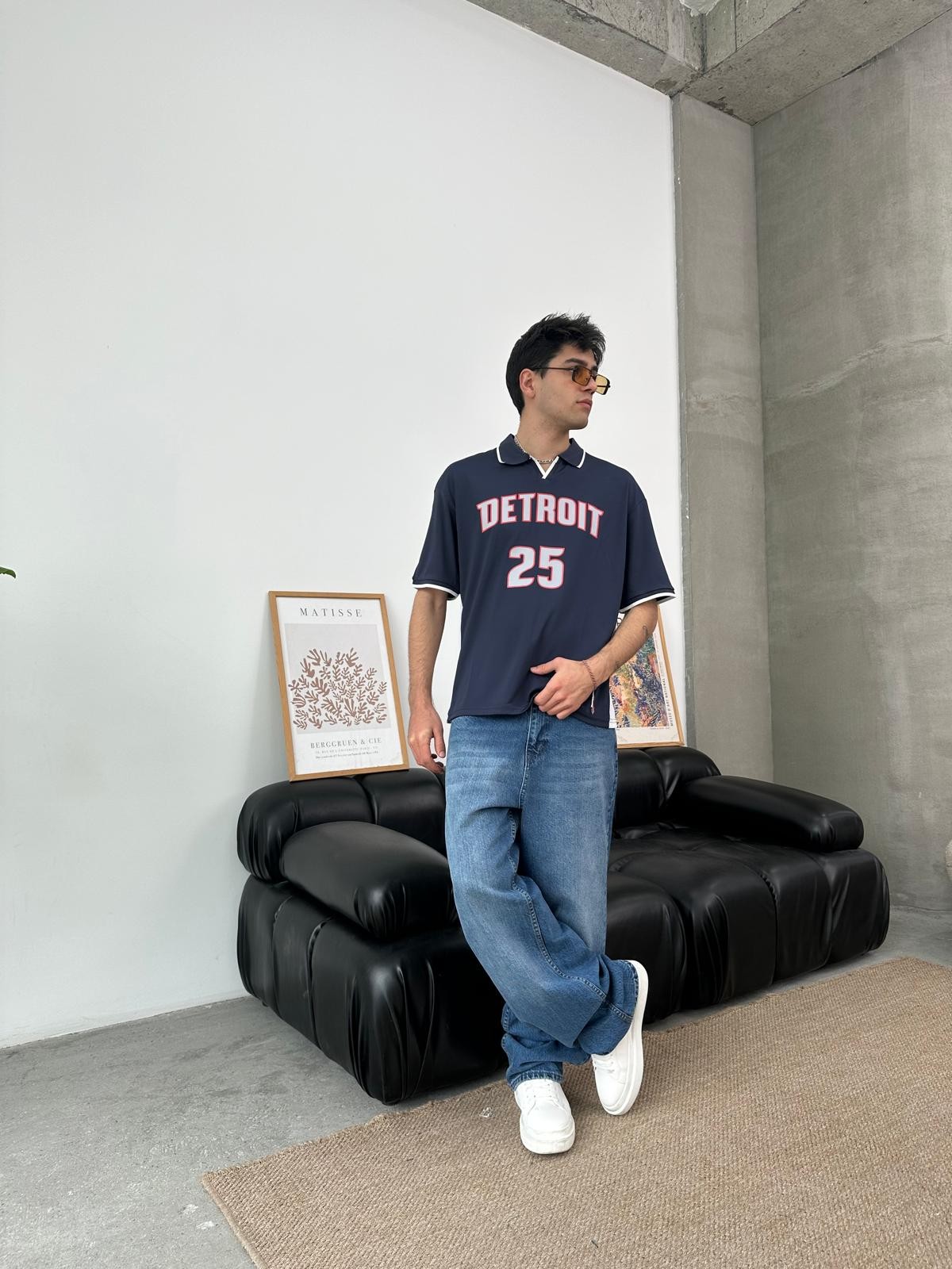 Detroit 25 Lacivert Polo Yaka Forma 