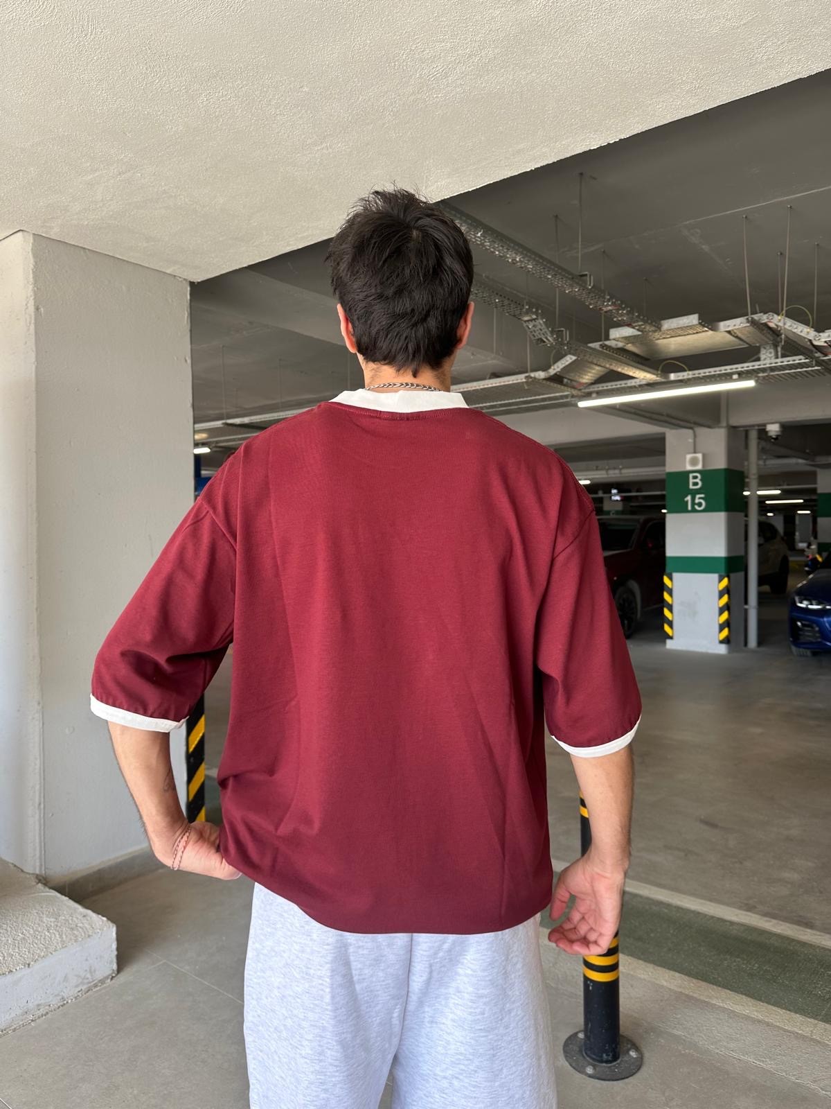 Athletic 80 Bordo Oversize T-Shirt