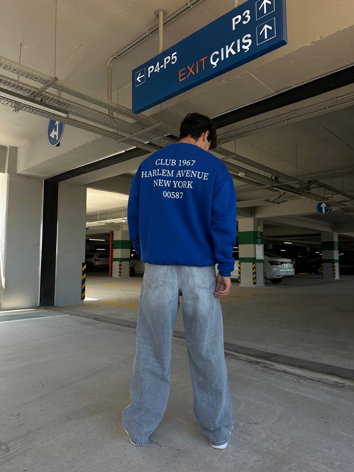 Club 1967 Blue Oversize Sweatshirt