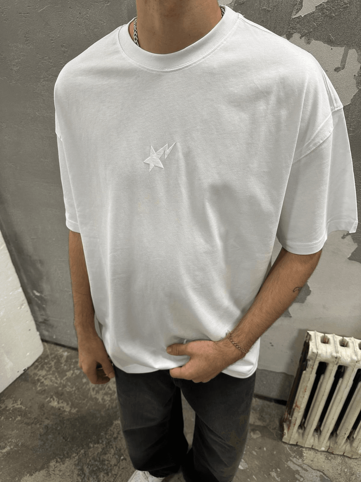 Intersteller Füme Oversize T-Shirt