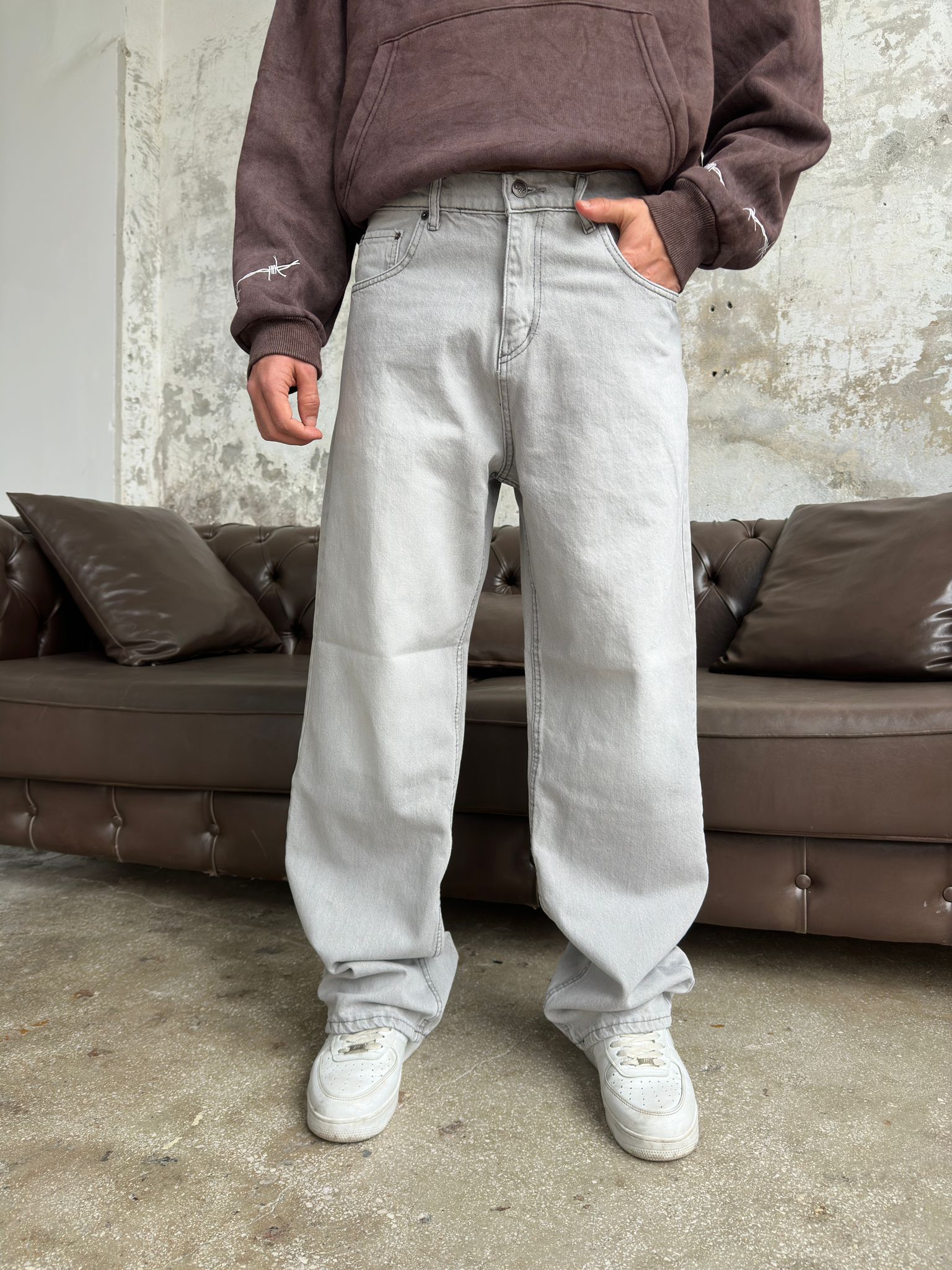 Almost Grey  Baggy Pantolon Alx