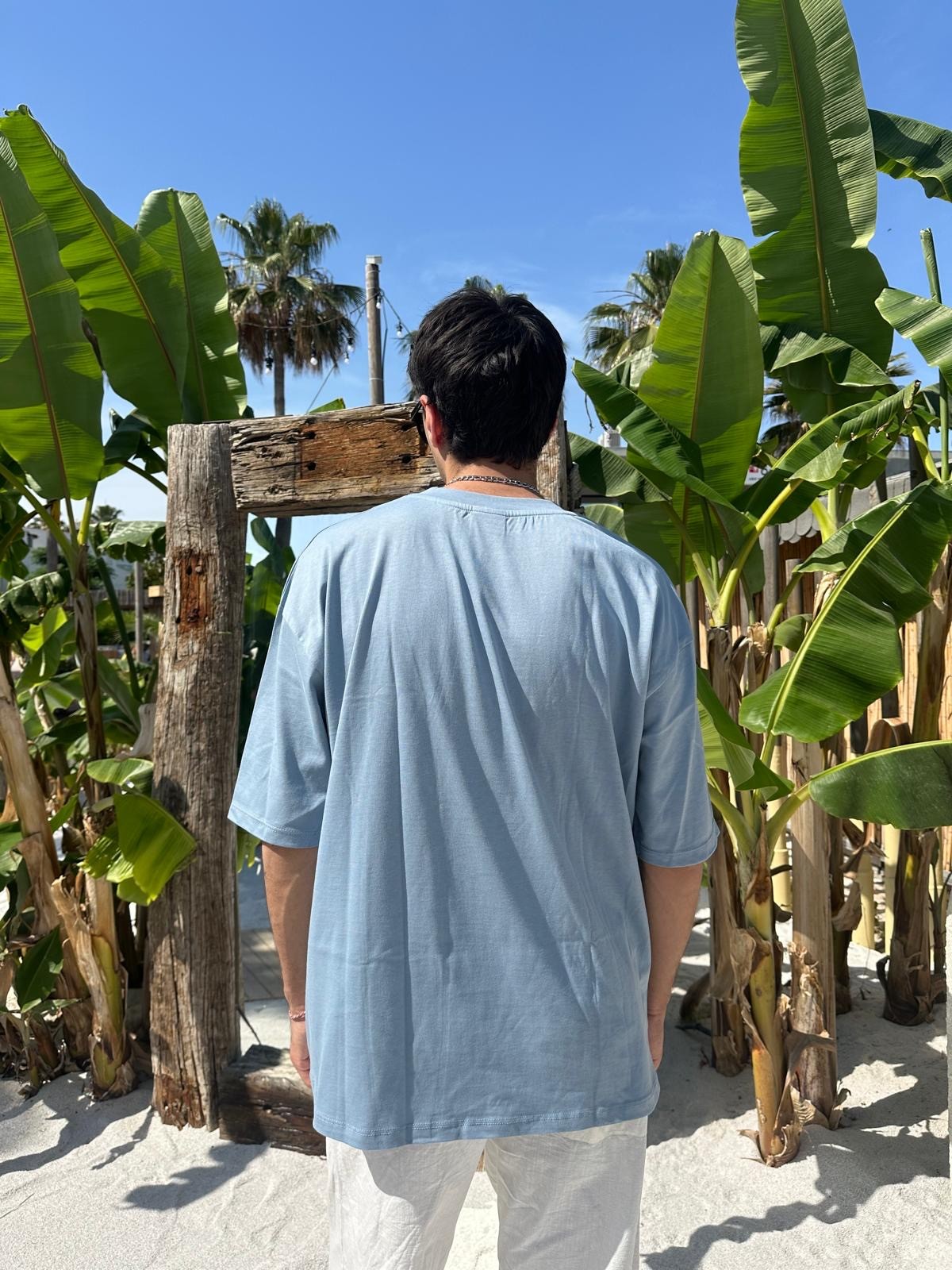 Summer Blue Sand Vibes Basic T-Shirt