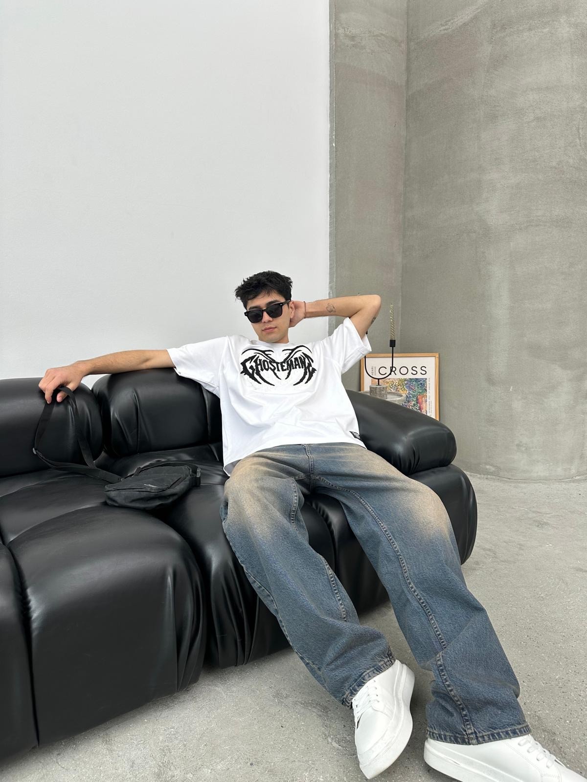 Ghoste Man Dad White T-Shirt