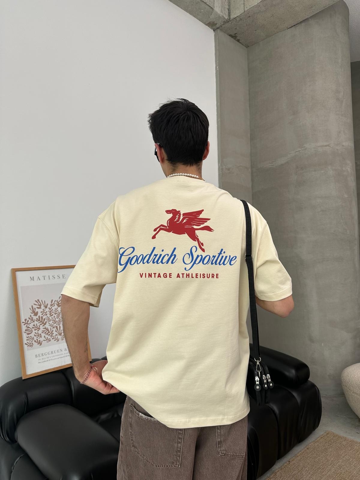 Goodrich Sportive Back Print Bej T-Shirt