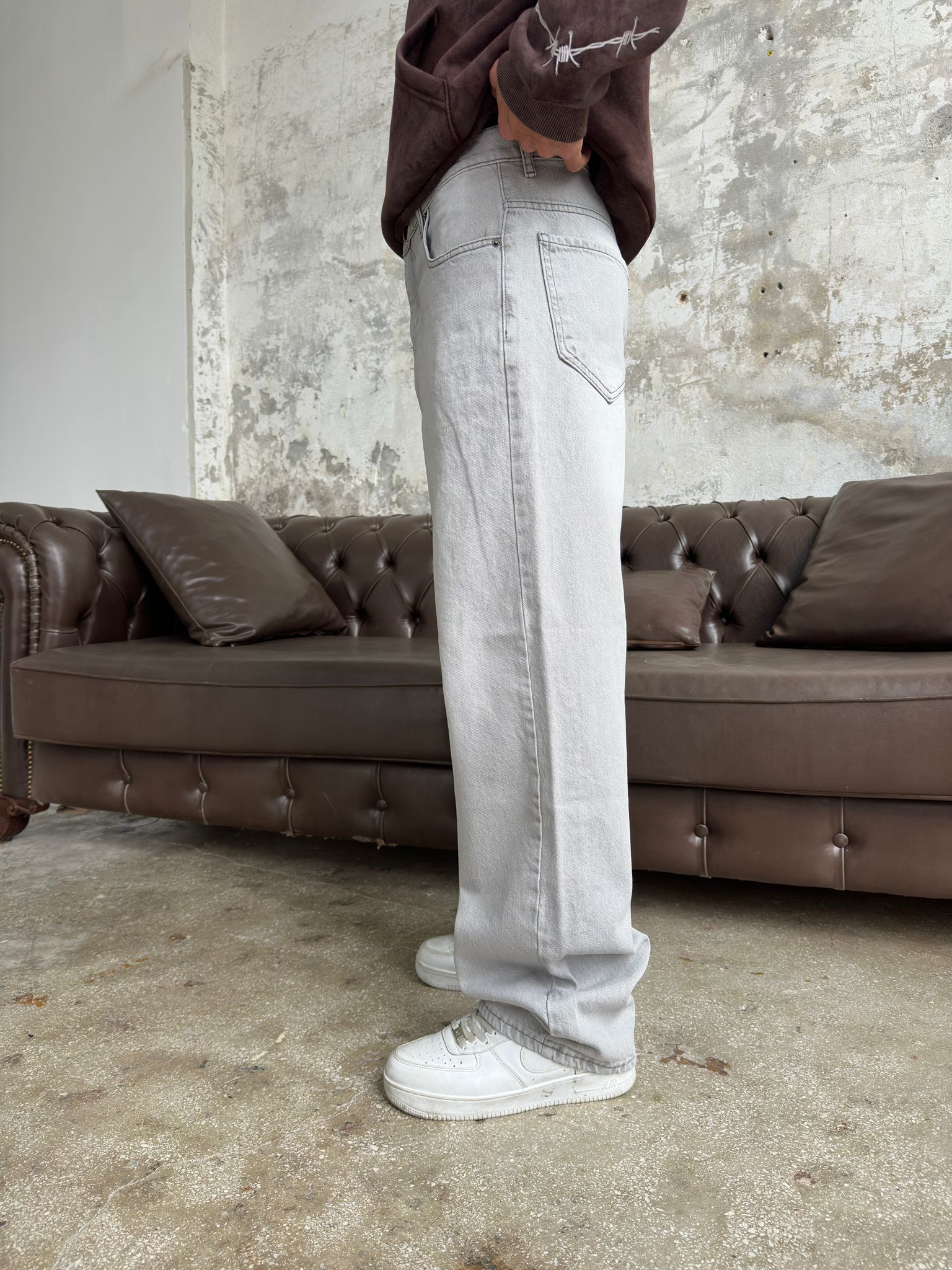 Almost Grey  Baggy Pantolon Alx