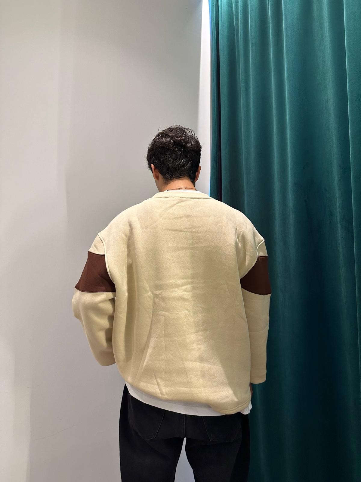 1994 Oversize Bej Sweatshirt