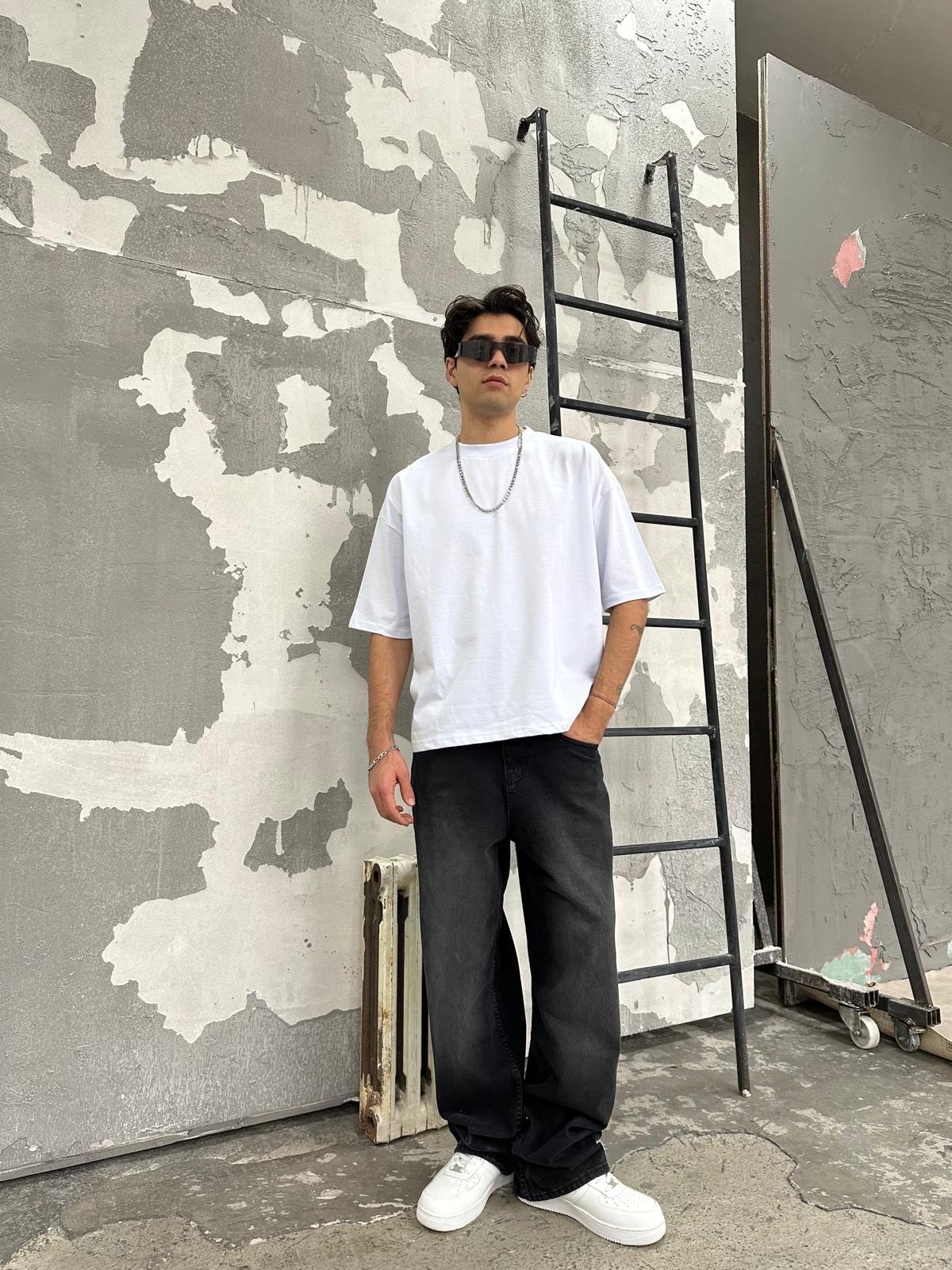 Znc Basıc Oversize T-Shirt - Beyaz