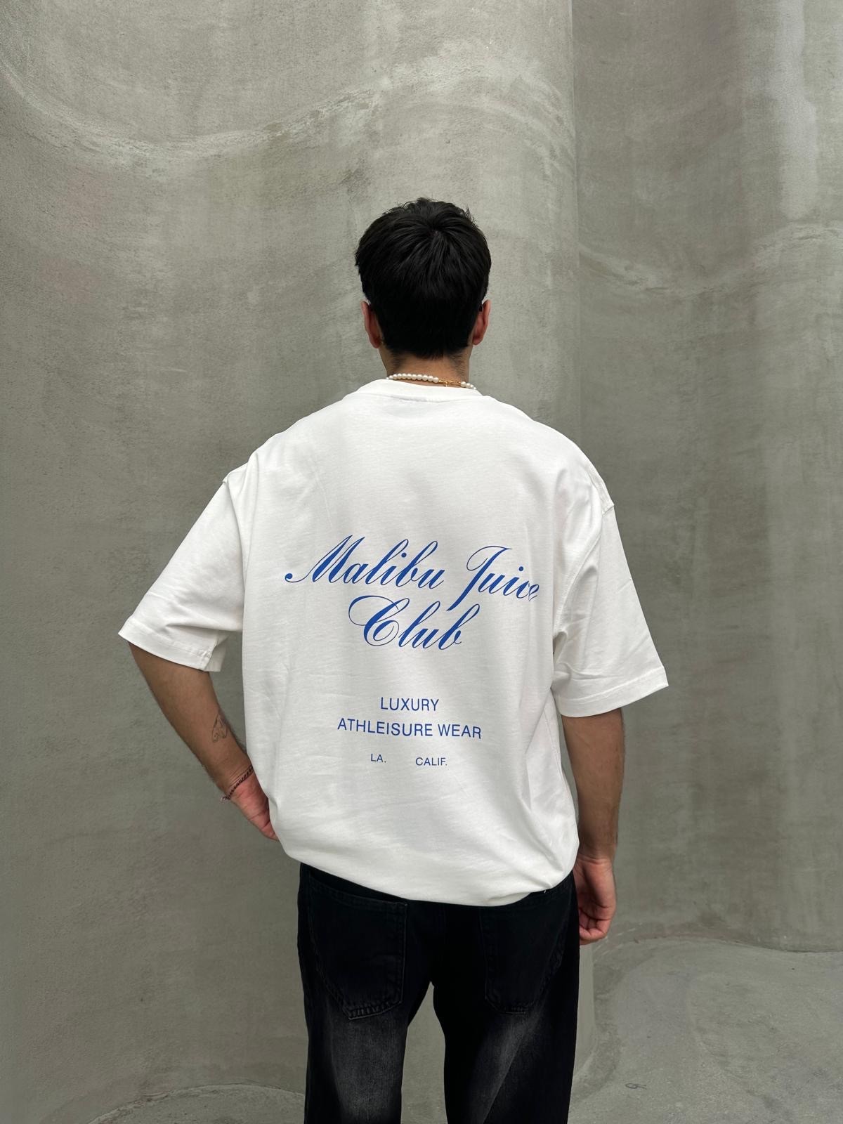 Malibu Juice Club Back Print White T-Shirt