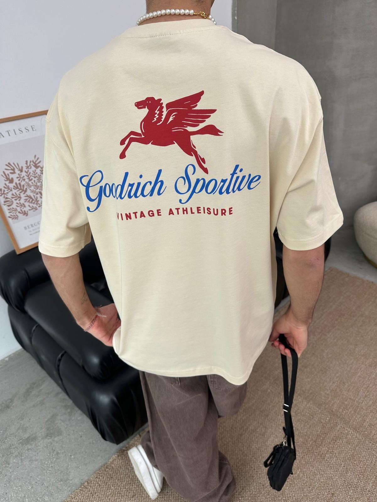Goodrich Sportive Back Print Bej T-Shirt
