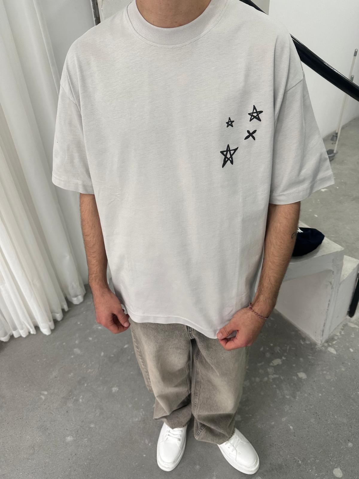 Find Cactüs Back Print White T-Shirt 