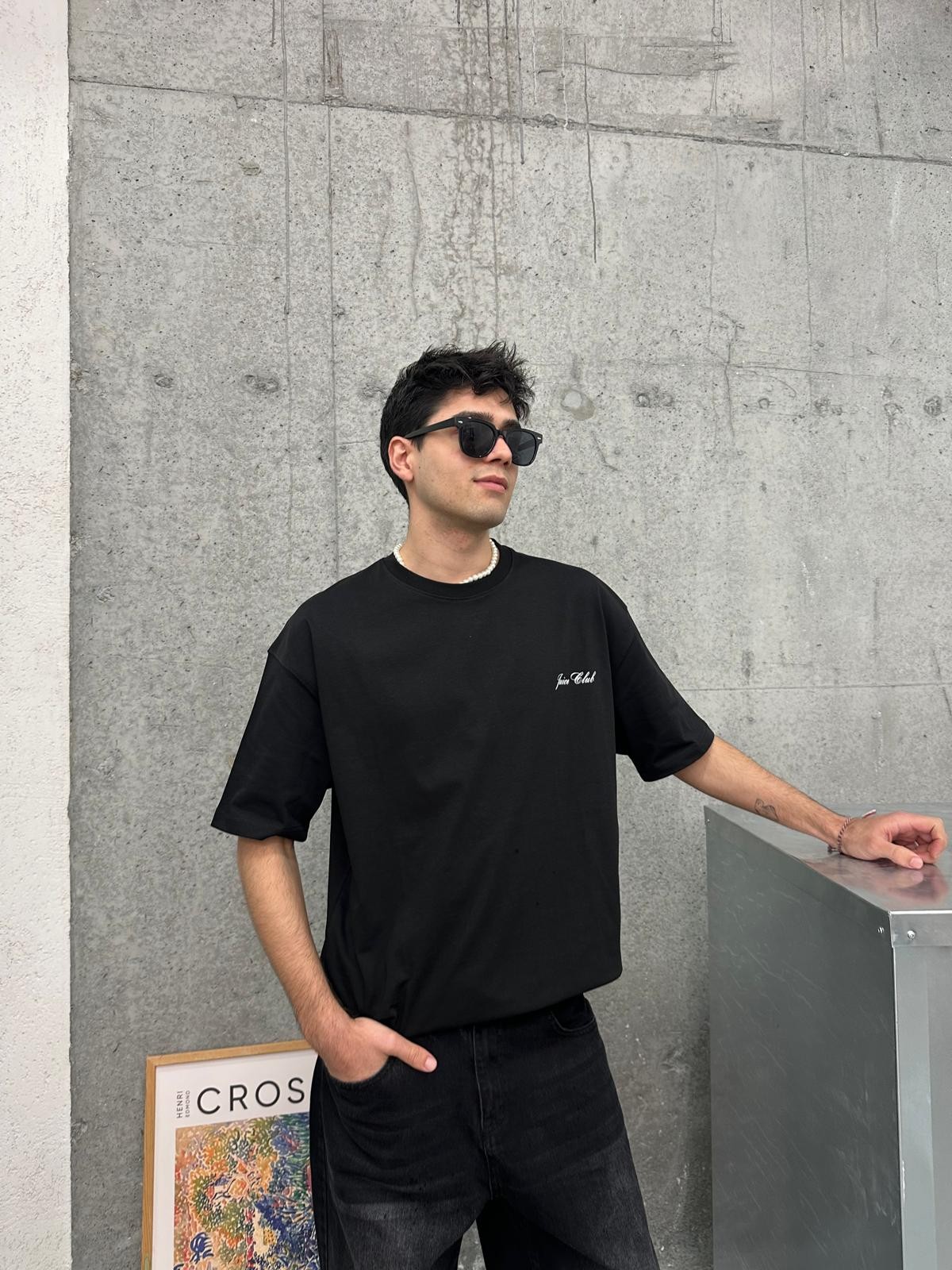 Malibu Juice Club Back Print Black T-Shirt